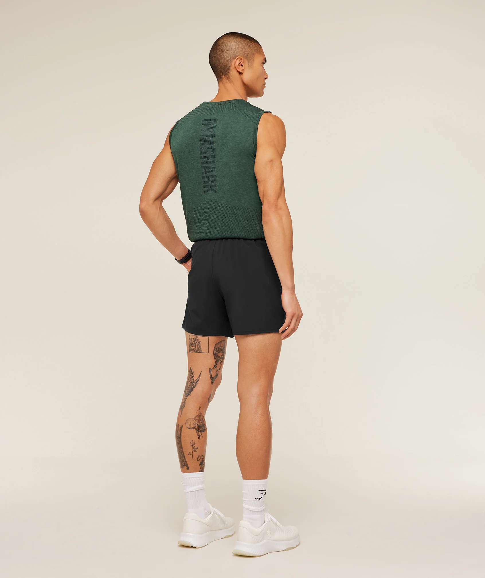 Gymshark Lightweight Seamless Tank - GS Victory Green/ Marl - Image 7