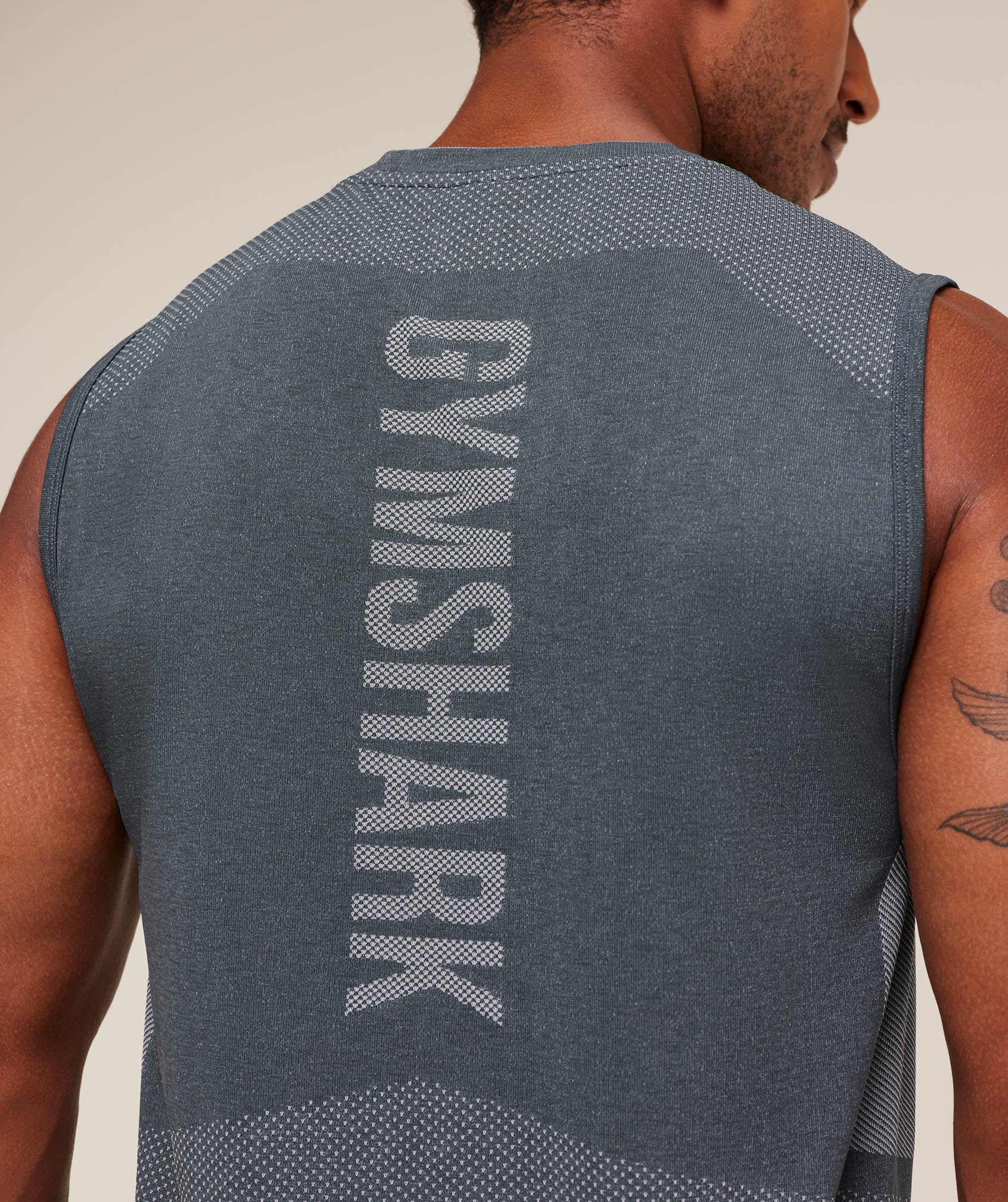 Gymshark Lightweight Seamless Tank - Iron Blue/Dark Grey - Image 5