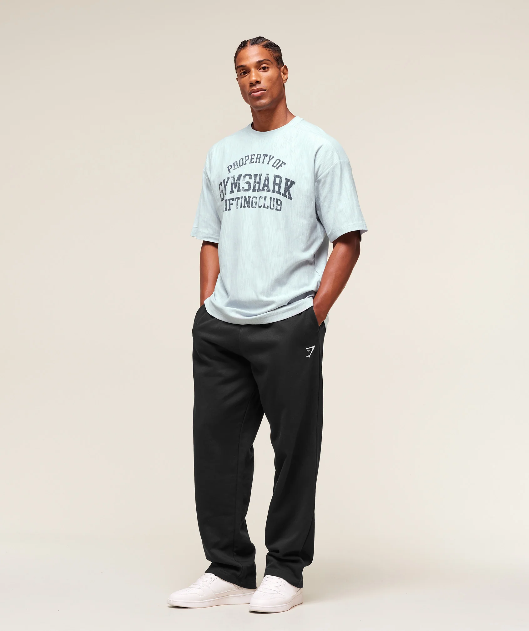 Gymshark Lightweight Slub Textured T-Shirt - Smoke Blue - Image 6