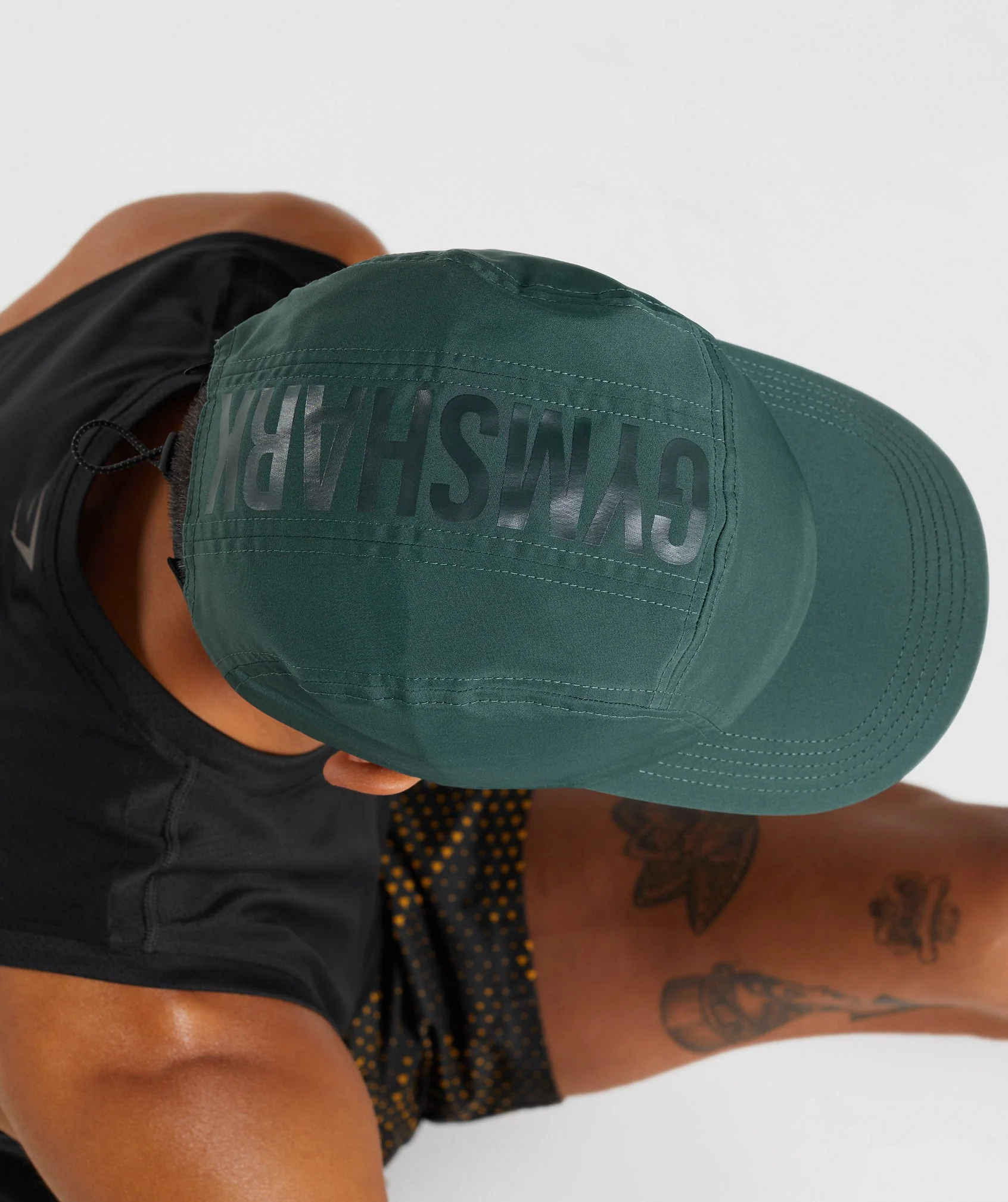 Gymshark 5 Panel Running Cap - Obsidian Green - Image 6
