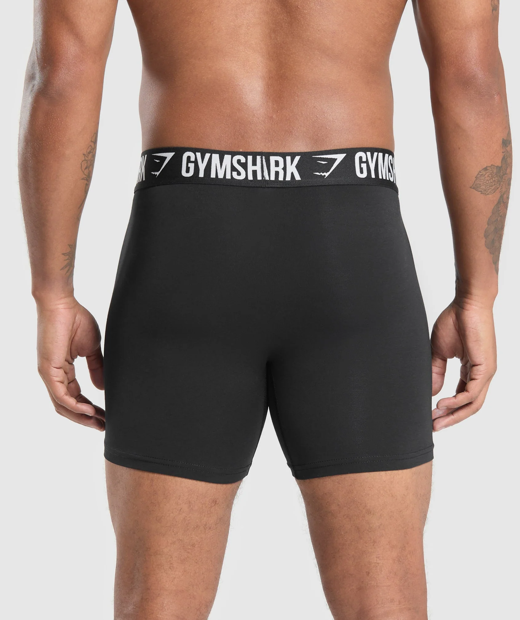 Gymshark Long Boxer Brief 3PK - Black/Black/Black - Image 2