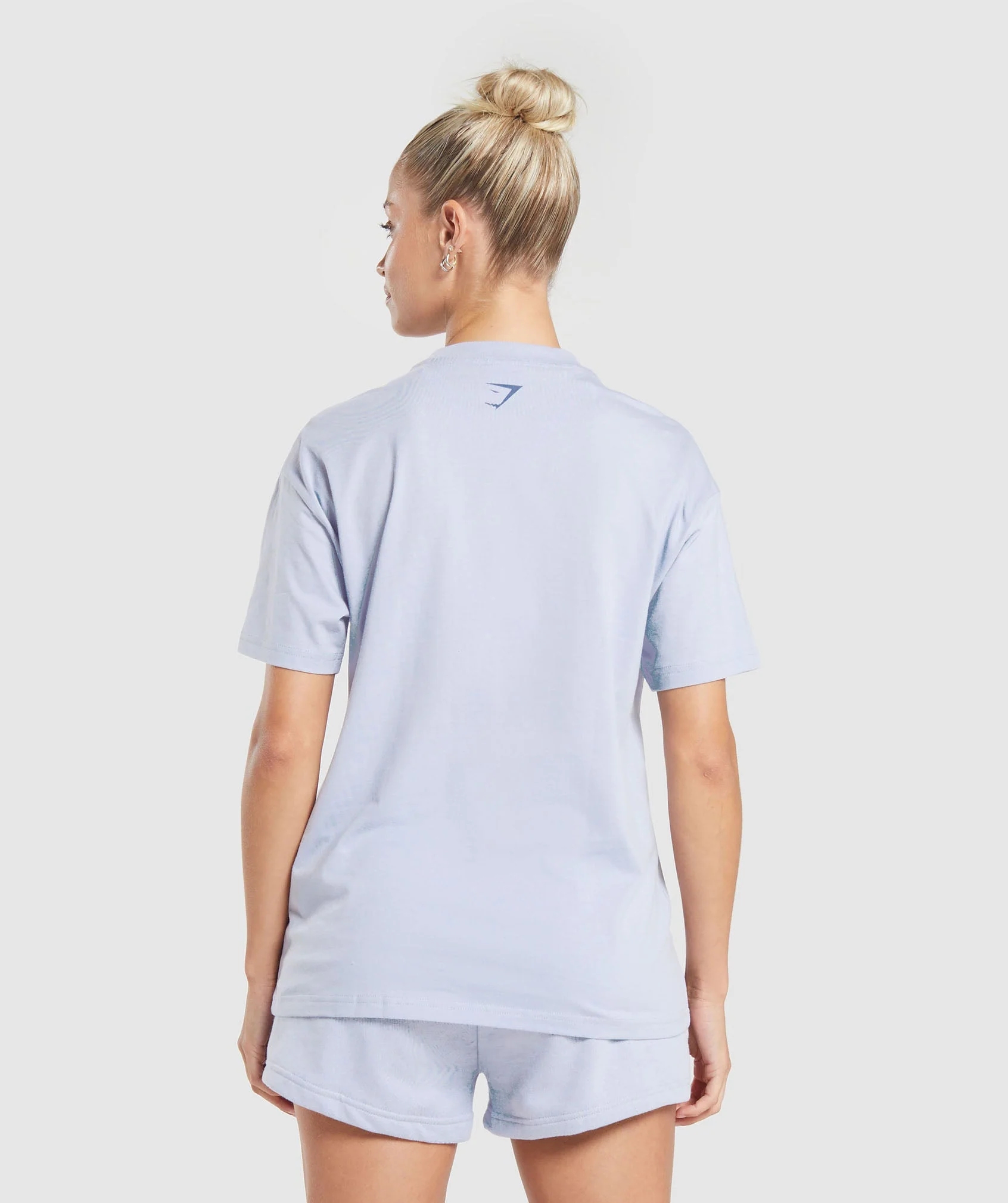 Gymshark Love Hearts Oversized T-Shirt - Silver Lilac - Image 2