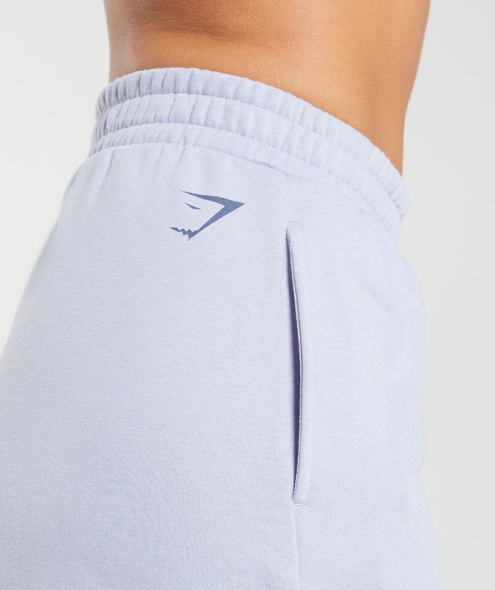 Gymshark Love Hearts Sweat Shorts - Silver Lilac - Image 5