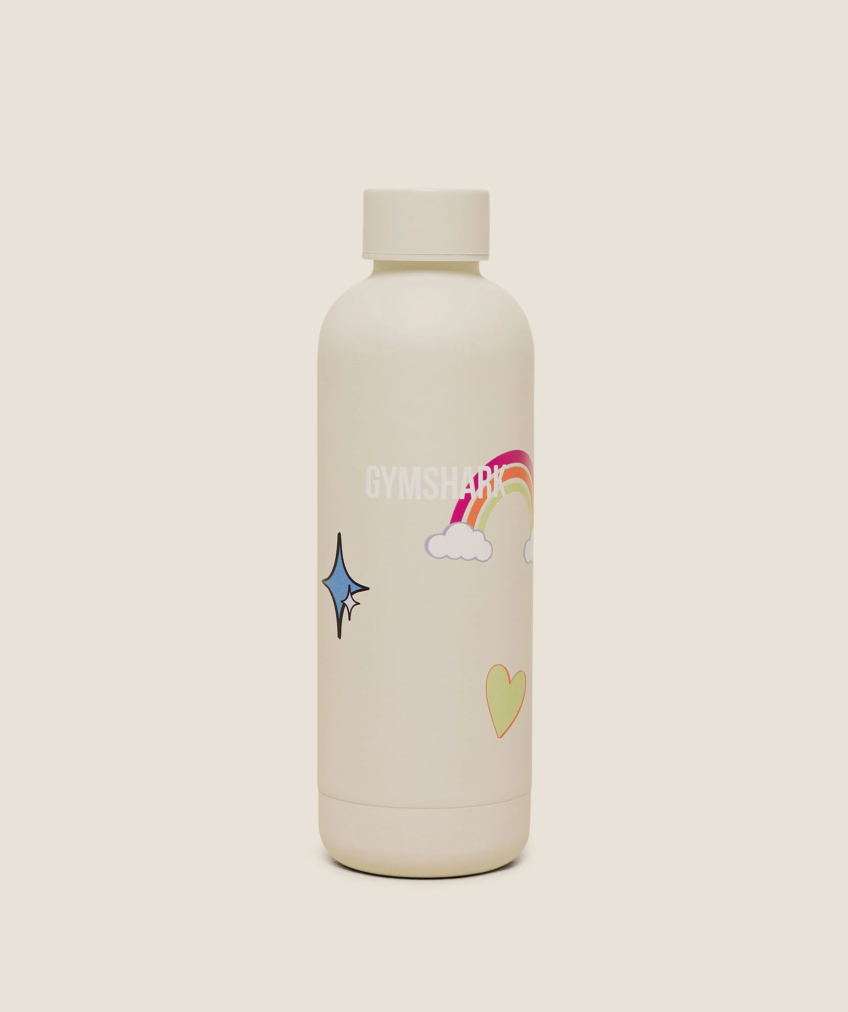 Gymshark Lucky Graphic 500ml Bottle - Tinted White - Image 2
