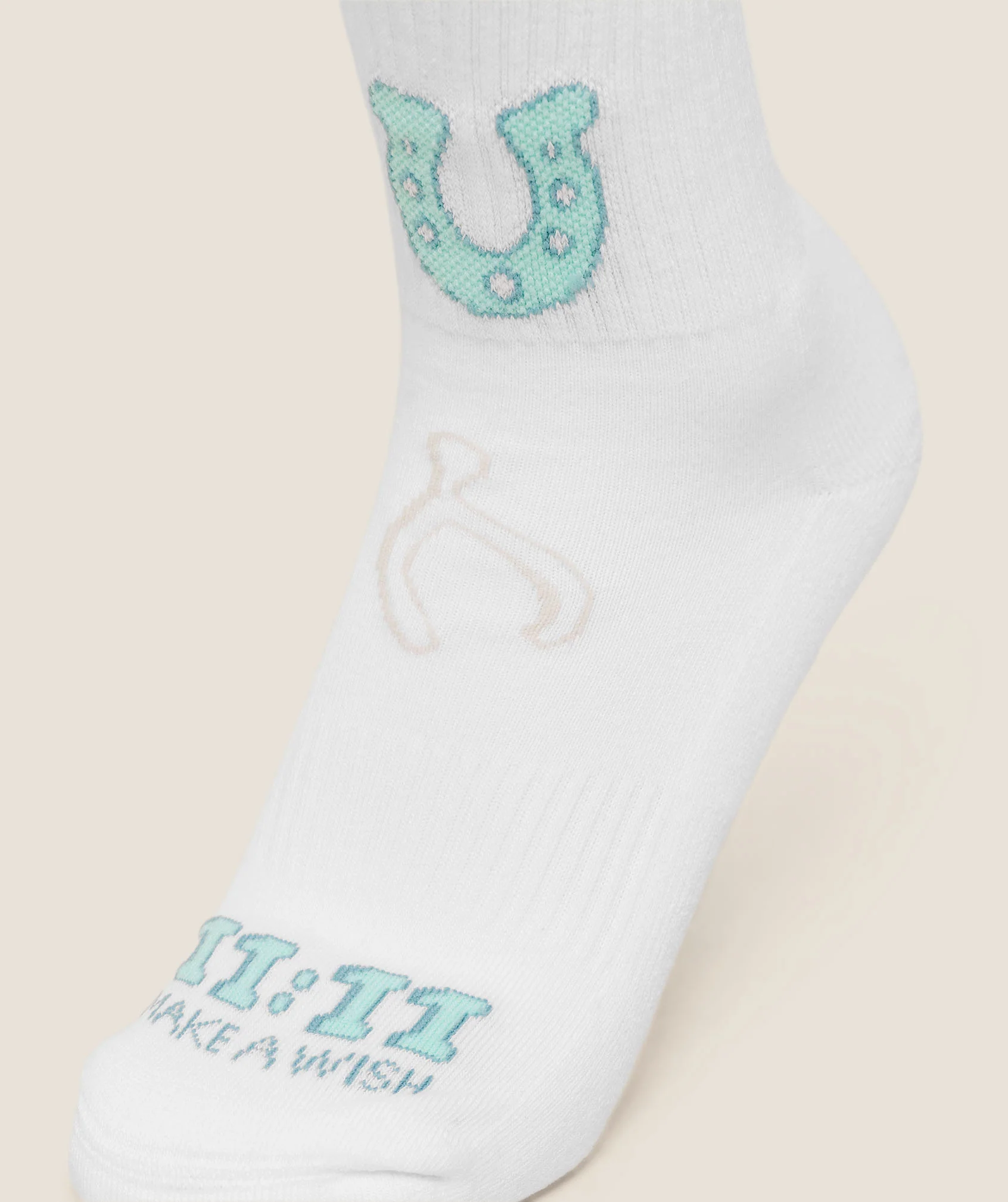 Gymshark Lucky Graphic Crew Socks 3pk - White - Image 4