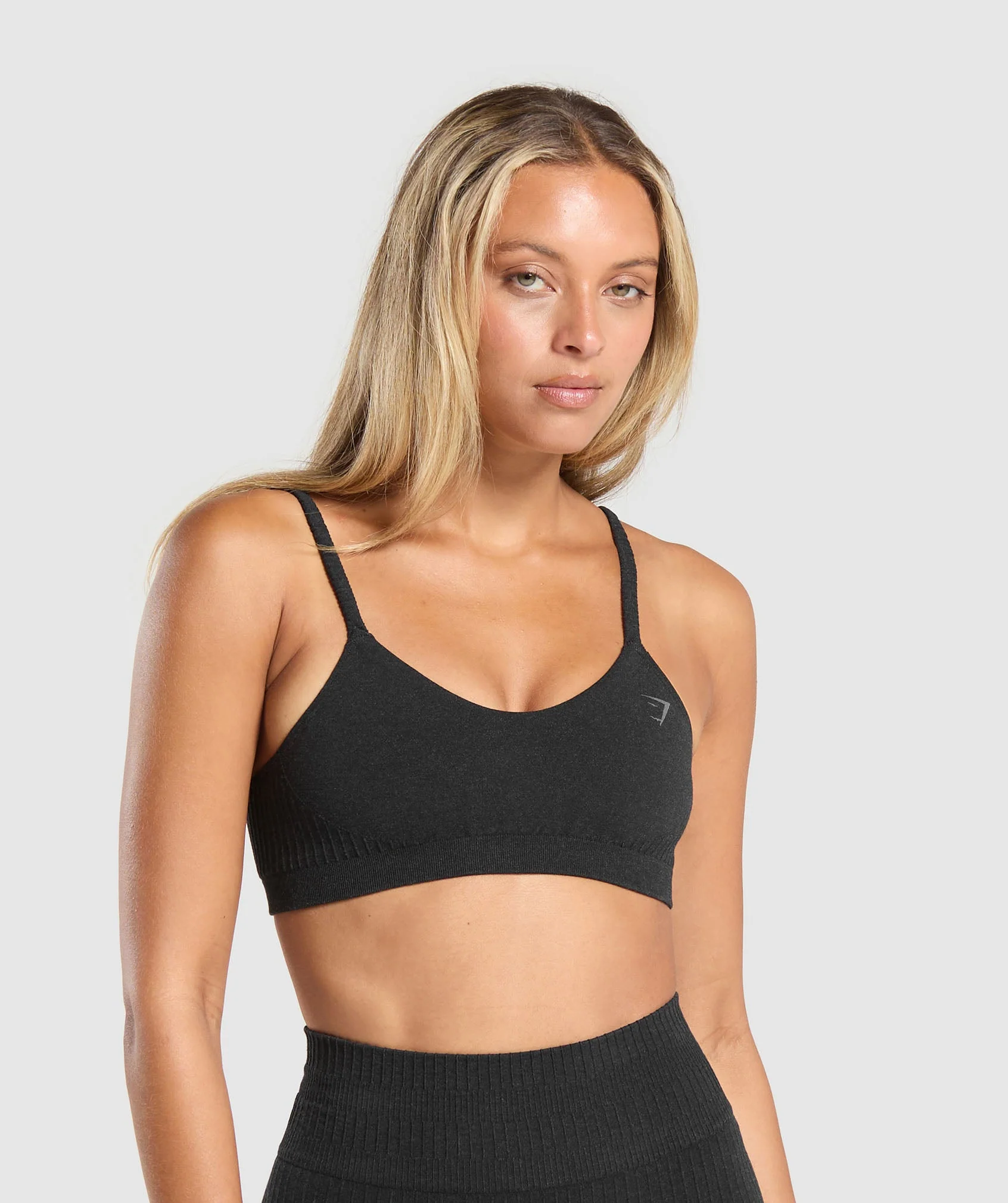 Gymshark Luxe Seamless Bralette - Coal Marl