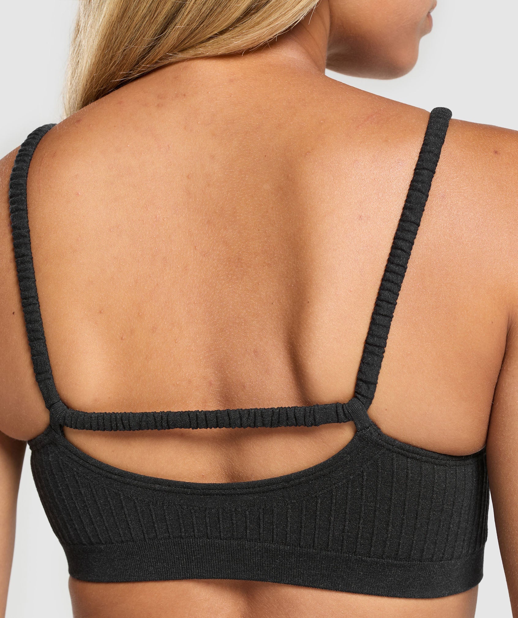 Gymshark Luxe Seamless Bralette - Coal Marl - Image 5