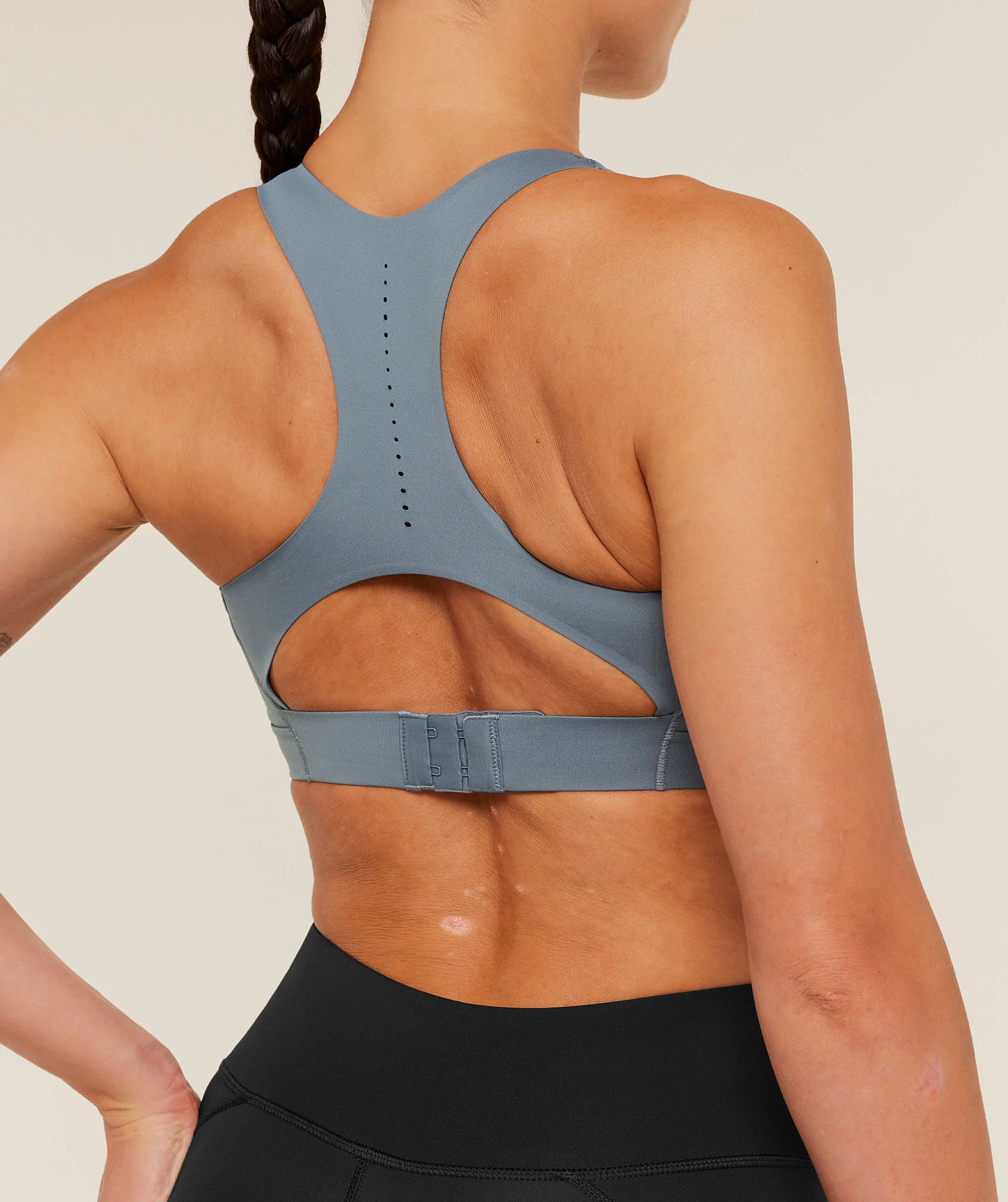 Gymshark Medium Support Running Sports Bra - Iron Blue - Image 5