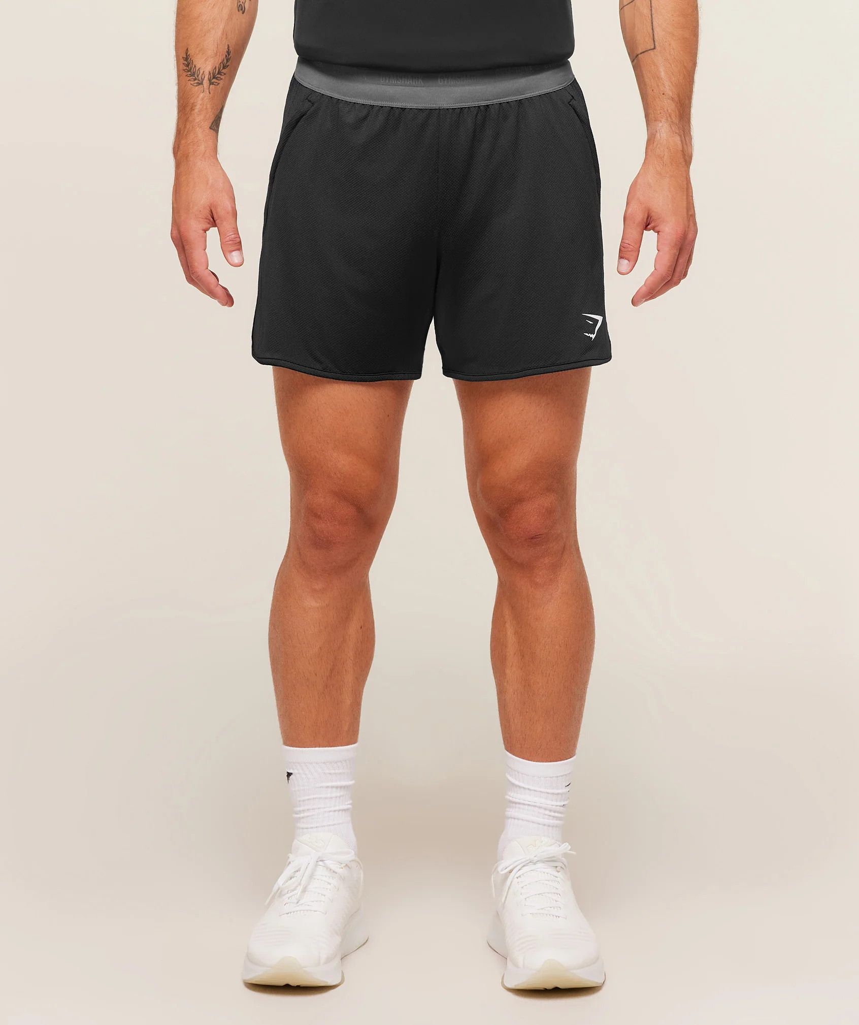 Gymshark Mesh Hybrid 5" Shorts - Black