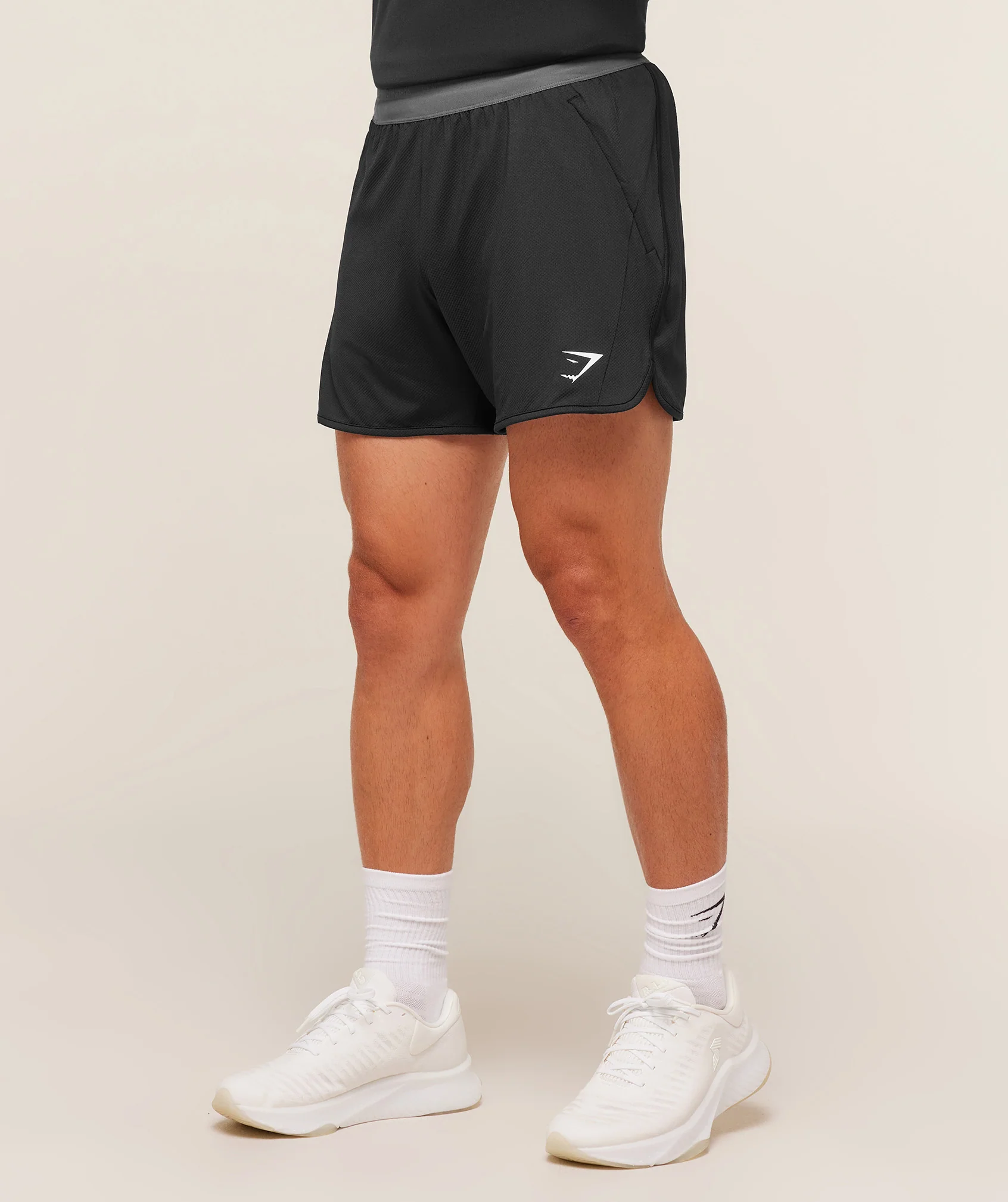 Gymshark Mesh Hybrid 5" Shorts - Black - Image 3