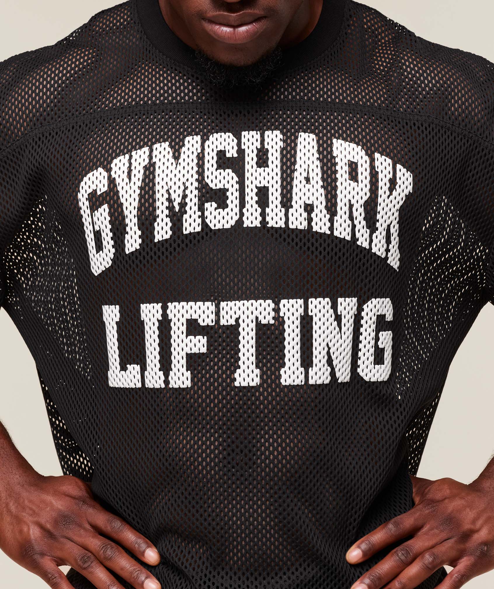 Gymshark Mesh Oversized T-Shirt - Black - Image 4