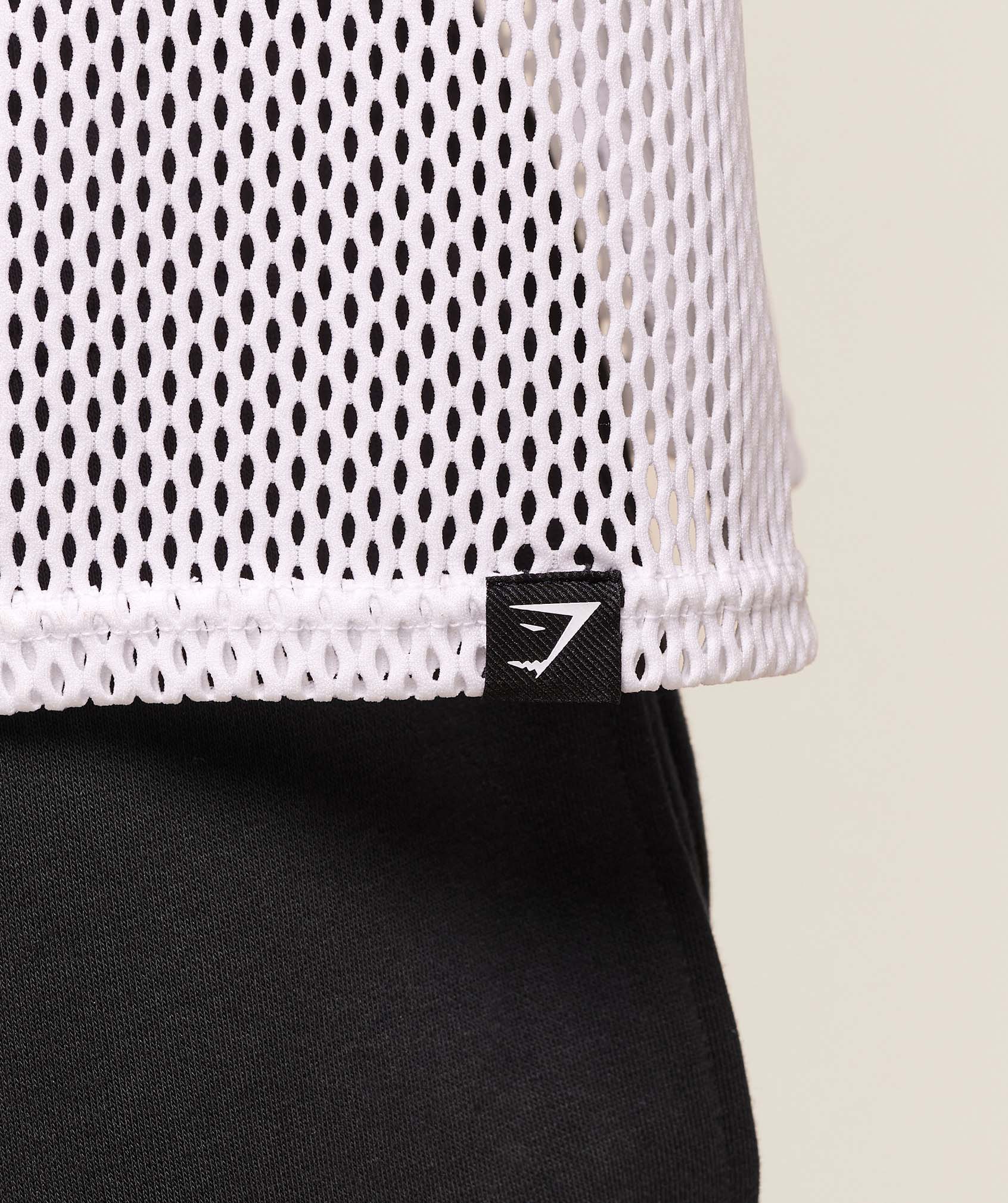 Gymshark Mesh Oversized Tank - White - Image 5
