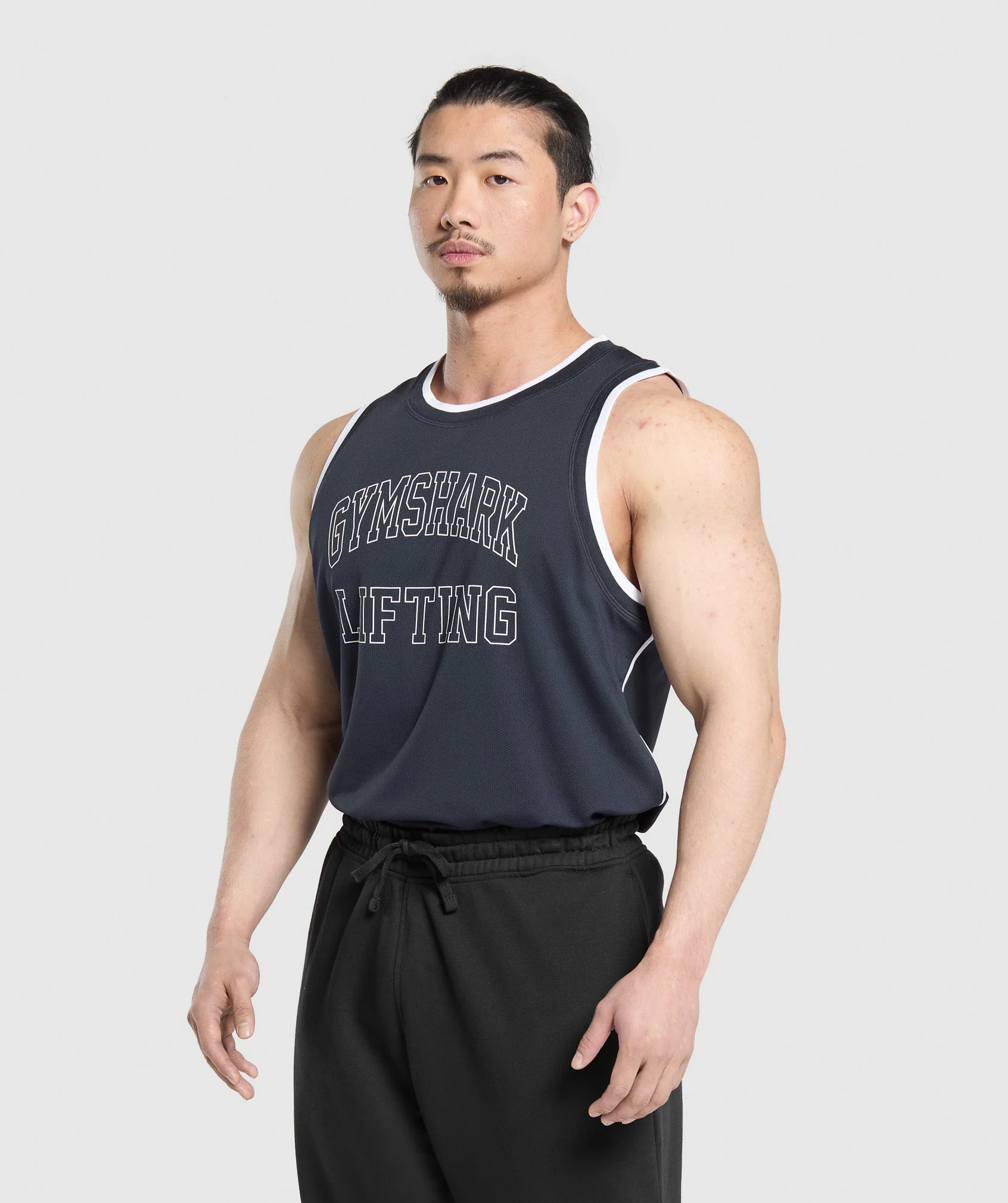 Gymshark Mesh Tank - Heavy Blue - Image 3