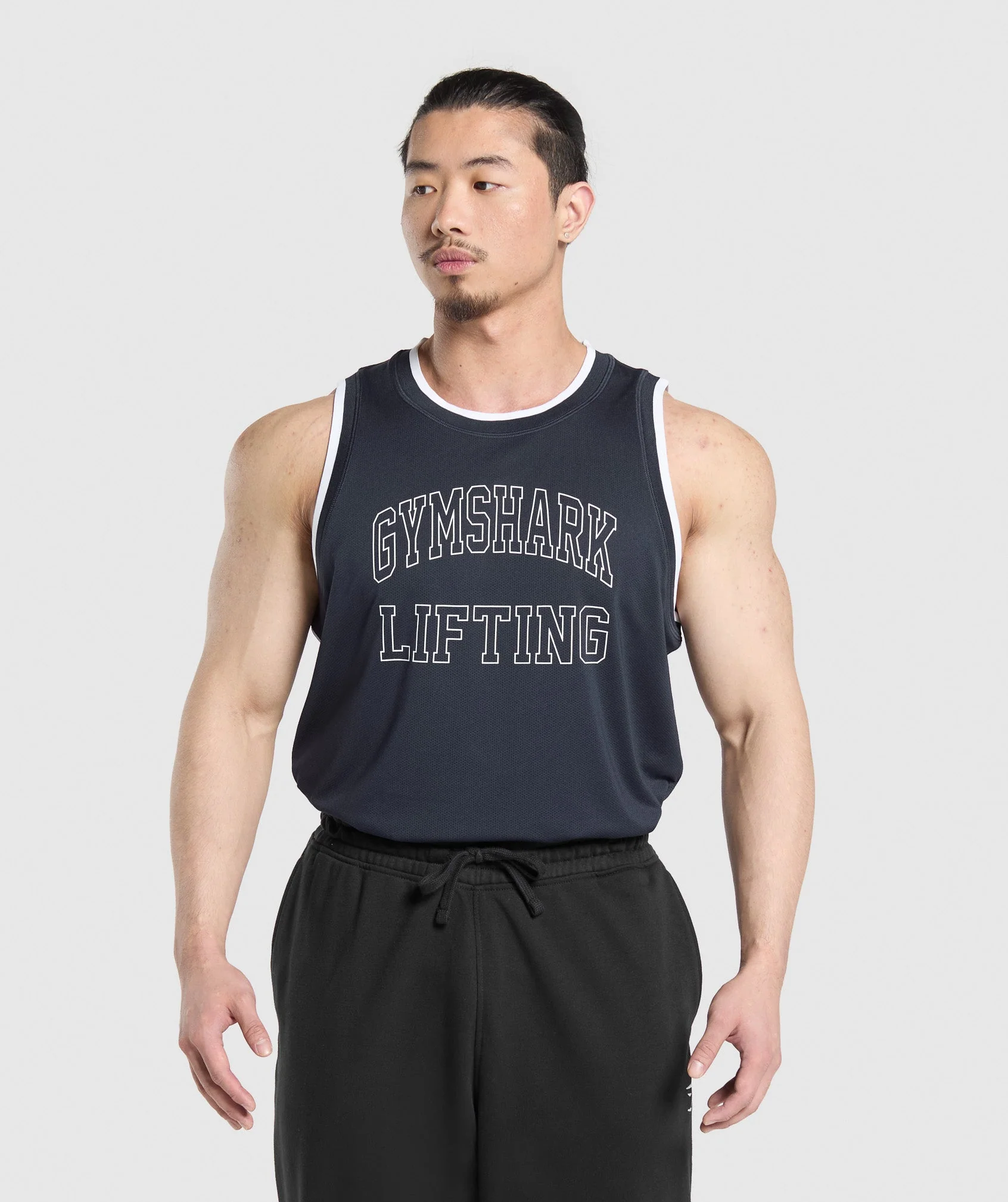 Gymshark Mesh Tank - Heavy Blue - Image 5