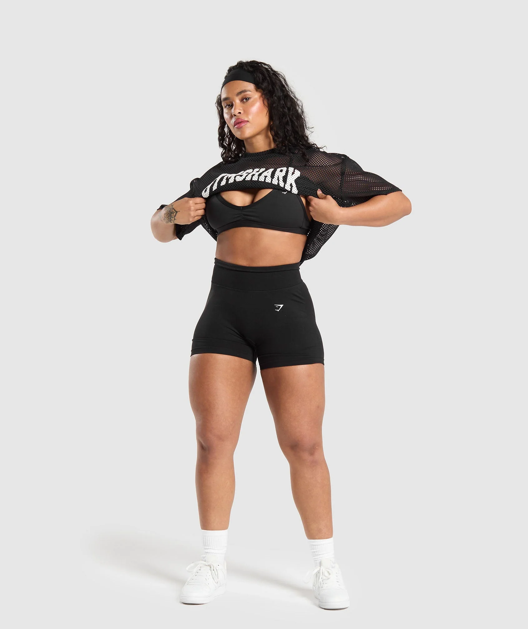 Gymshark Mesh Top - Black - Image 5