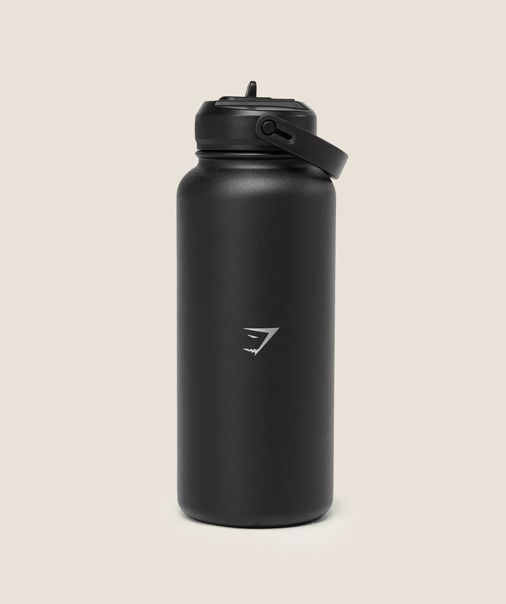 Gymshark Metal Insulated Straw Bottle 1L - Black - Image 2