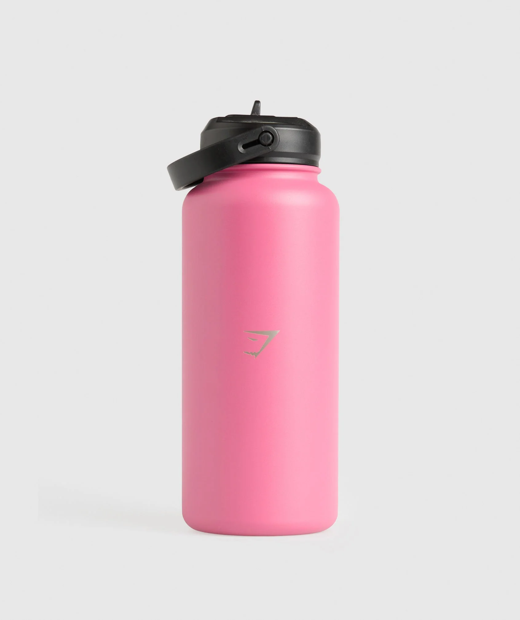 Gymshark Metal Insulated Straw Bottle 1L - Sunset Pink - Image 2