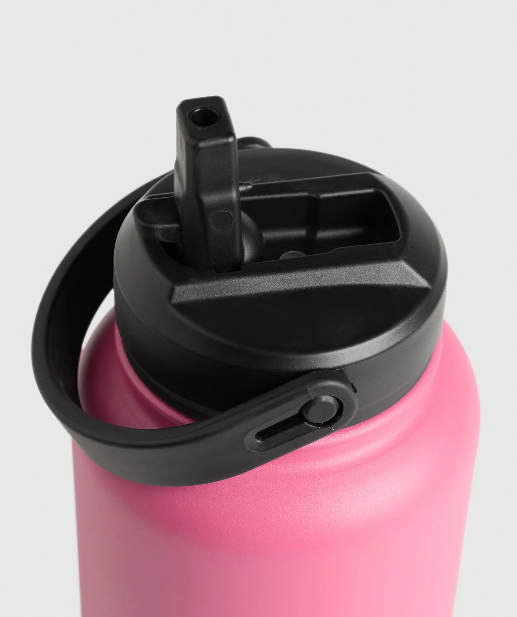 Gymshark Metal Insulated Straw Bottle 1L - Sunset Pink - Image 3