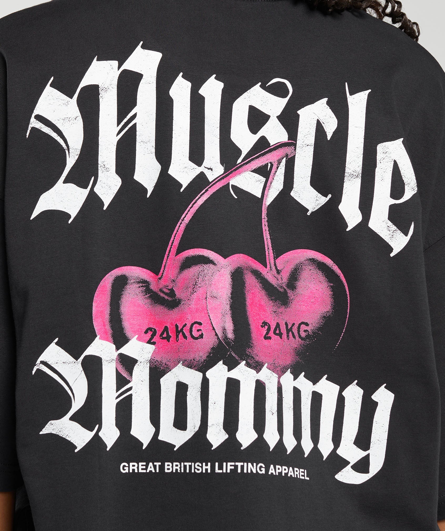 Gymshark Miami Graphic T-Shirt - Black/Soft White/Valley Pink - Image 5