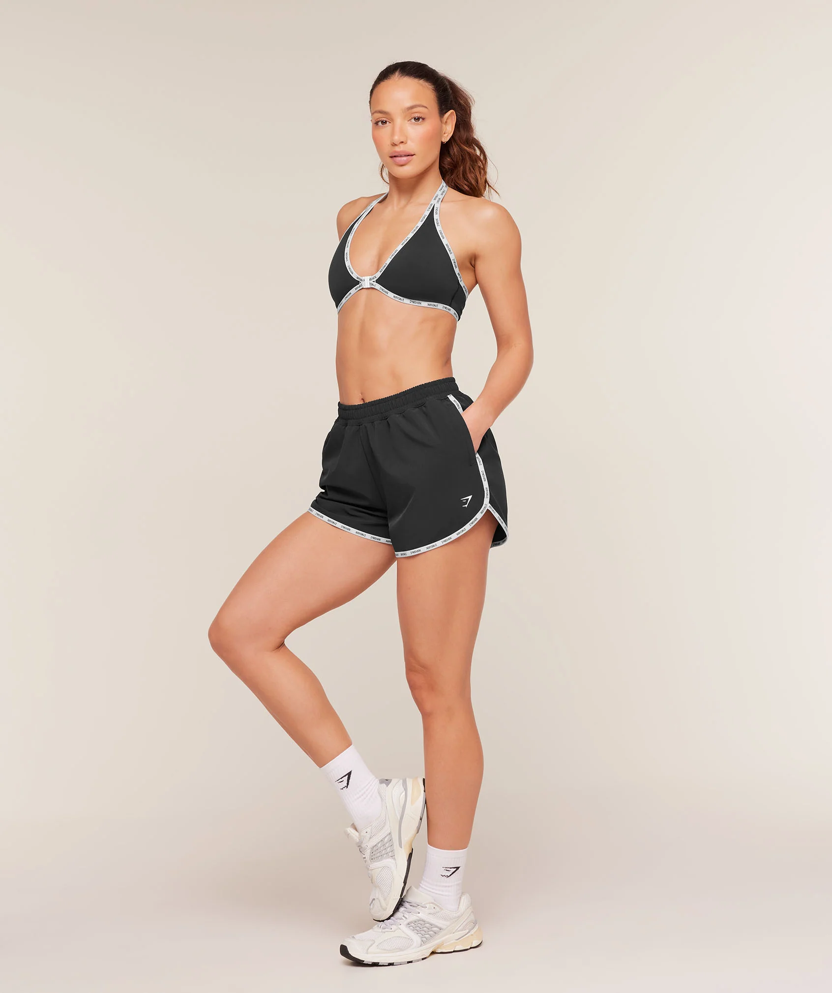 Gymshark Micro Logo Shorts - Black - Image 4