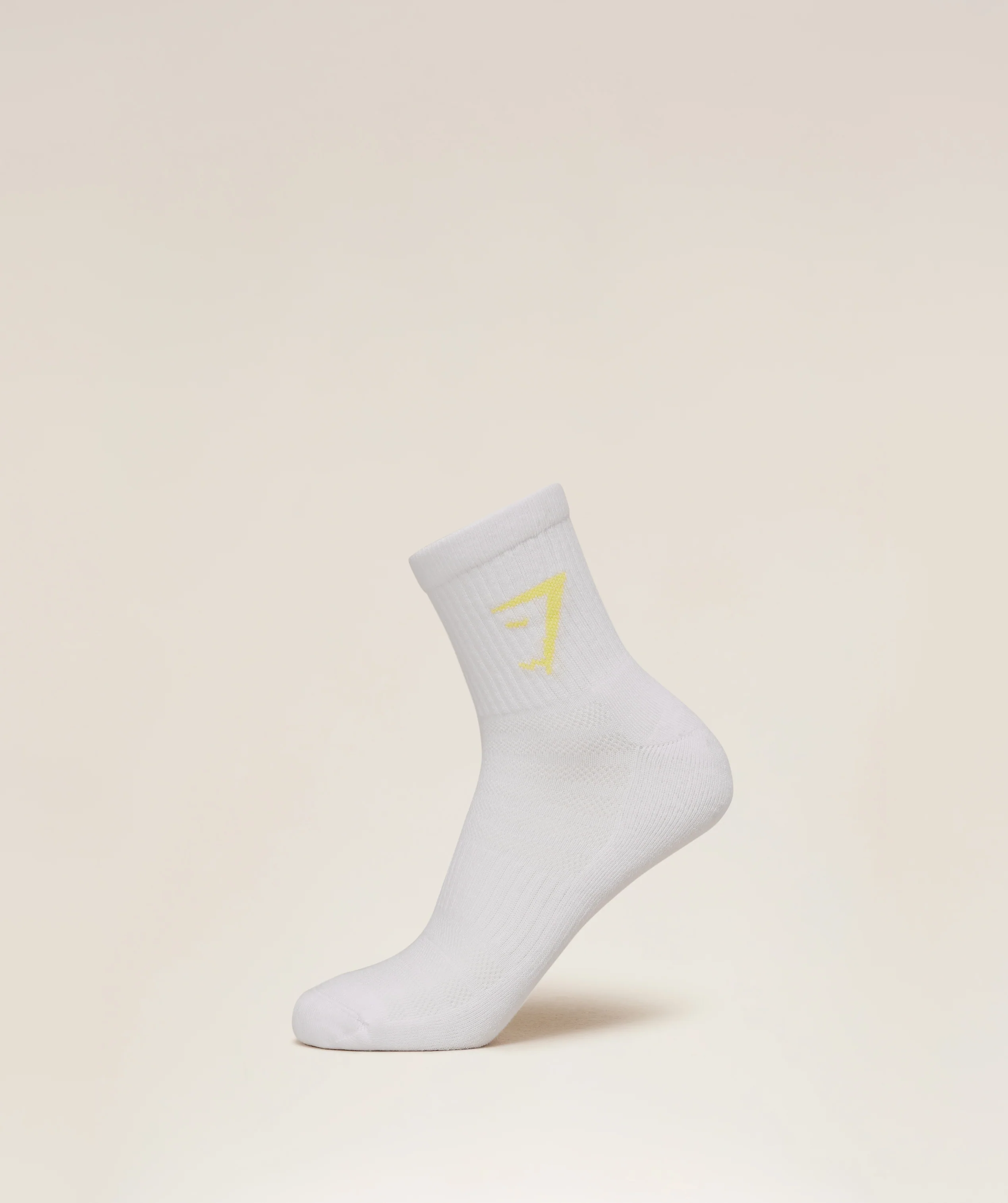 Gymshark Midi 3pk Socks - Lift Green/Worn Blue/Sorbet Yellow - Image 4