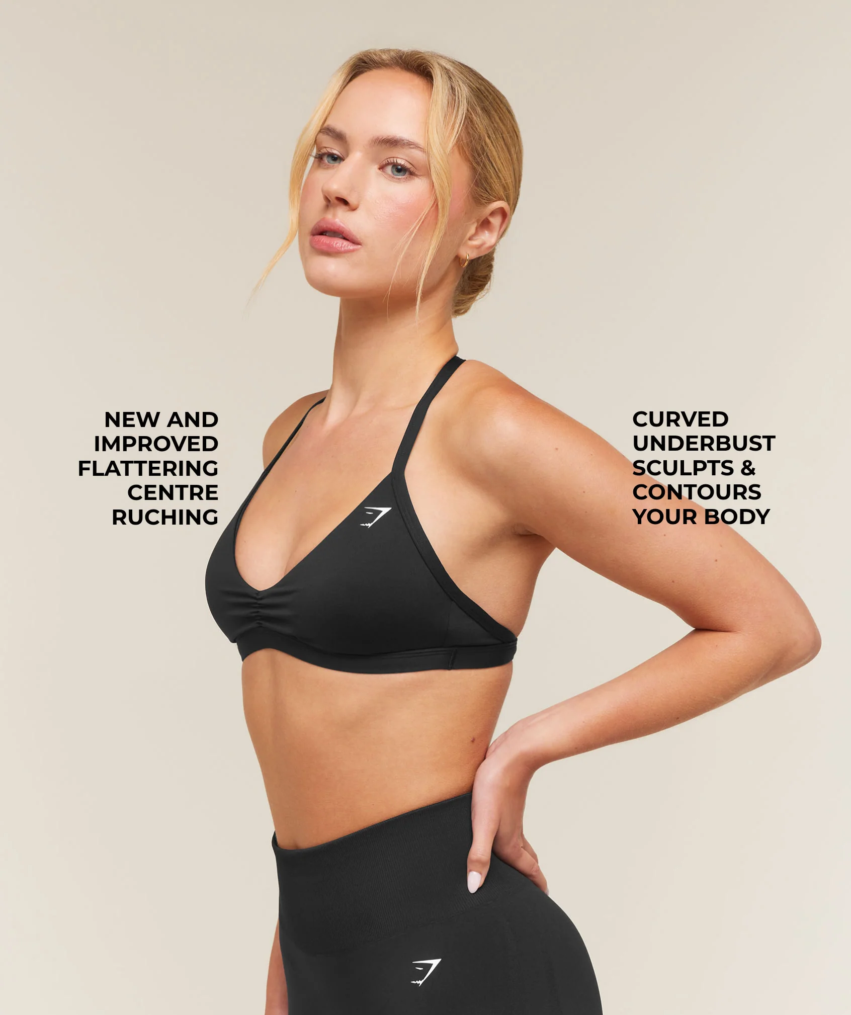 Gymshark Minimal Sports Bra 2.0 - Black - Image 4