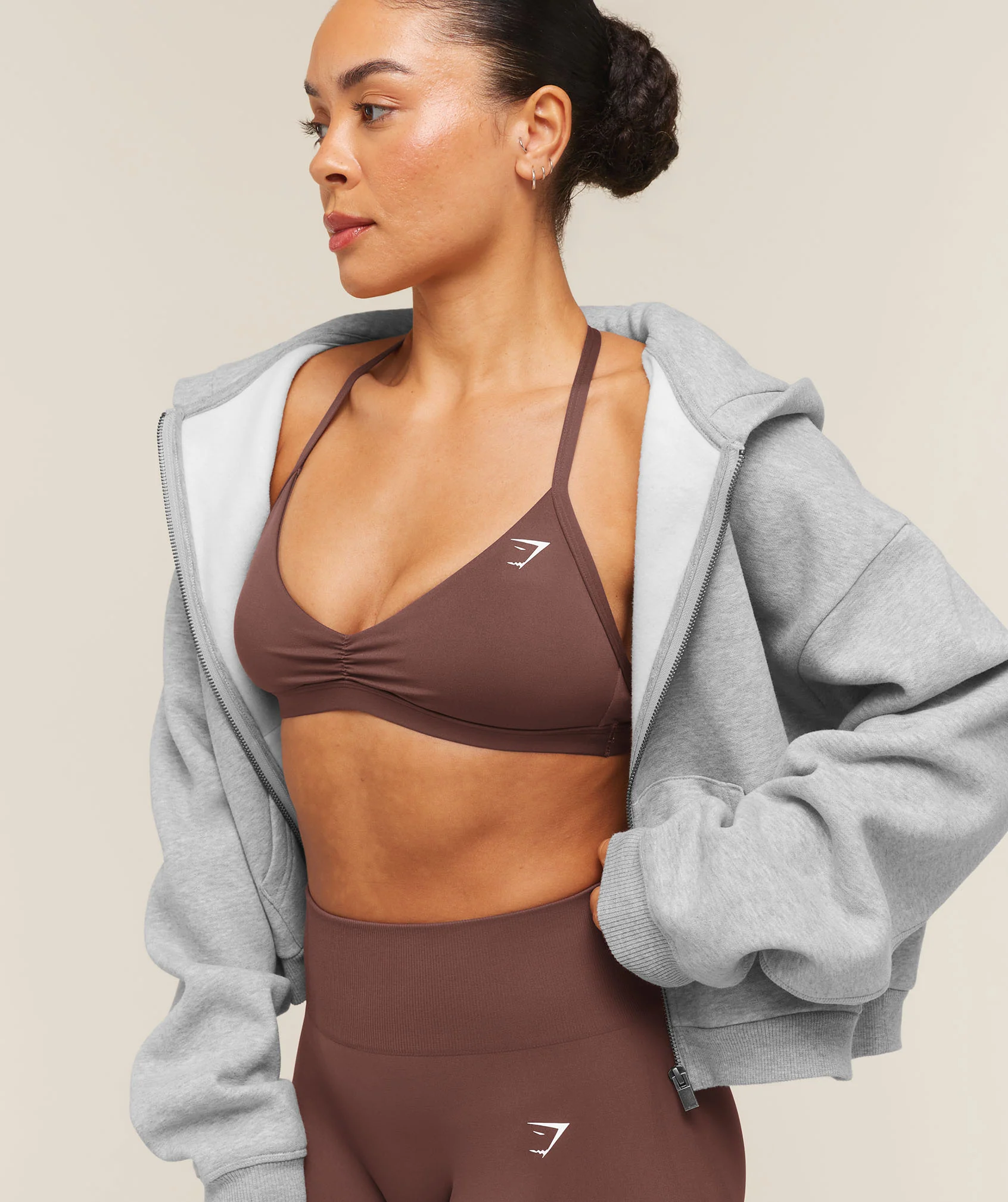 Gymshark Minimal Sports Bra 2.0 - Espresso Brown - Image 7
