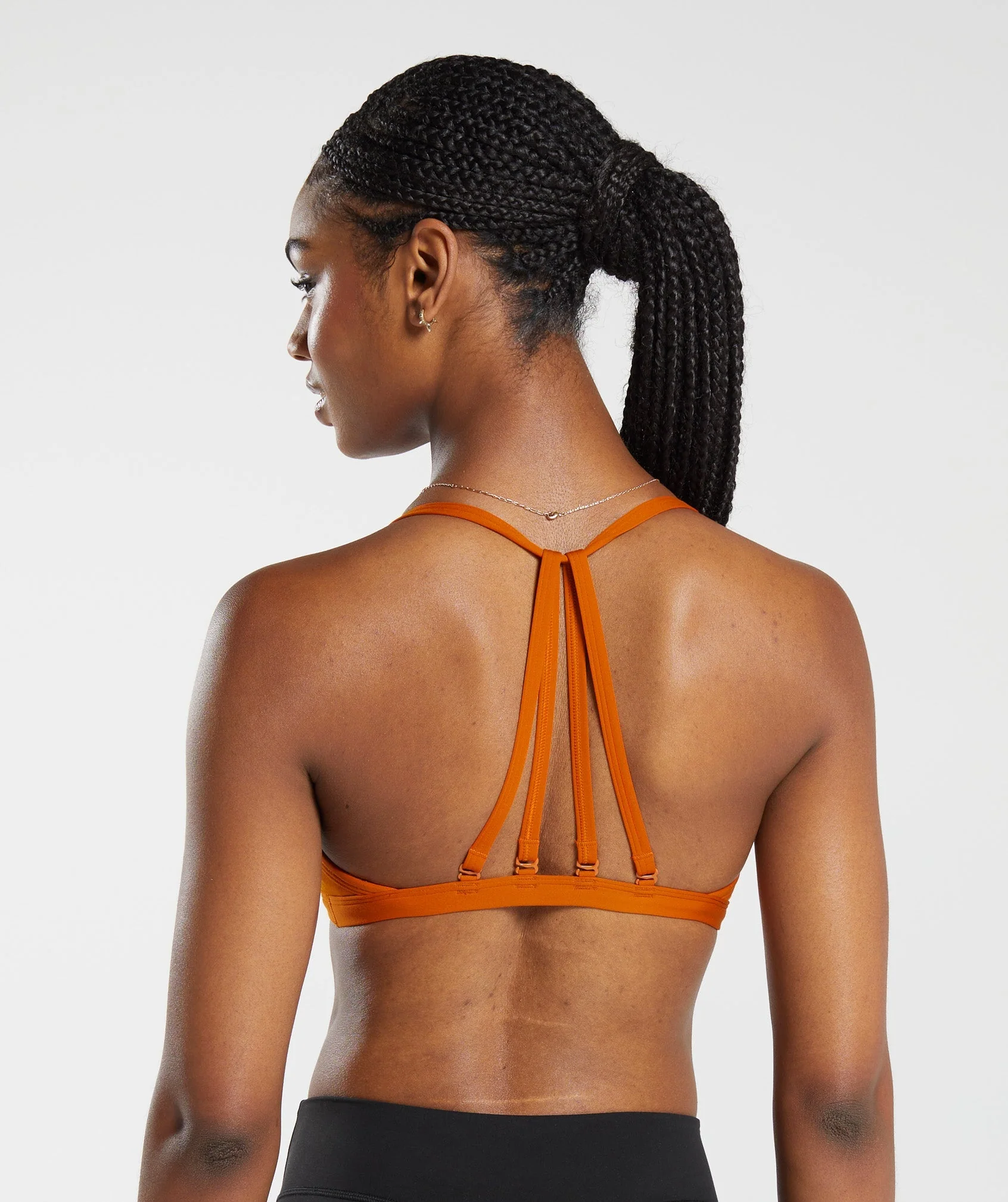 Gymshark Minimal Sports Bra - Charred Orange - Image 2
