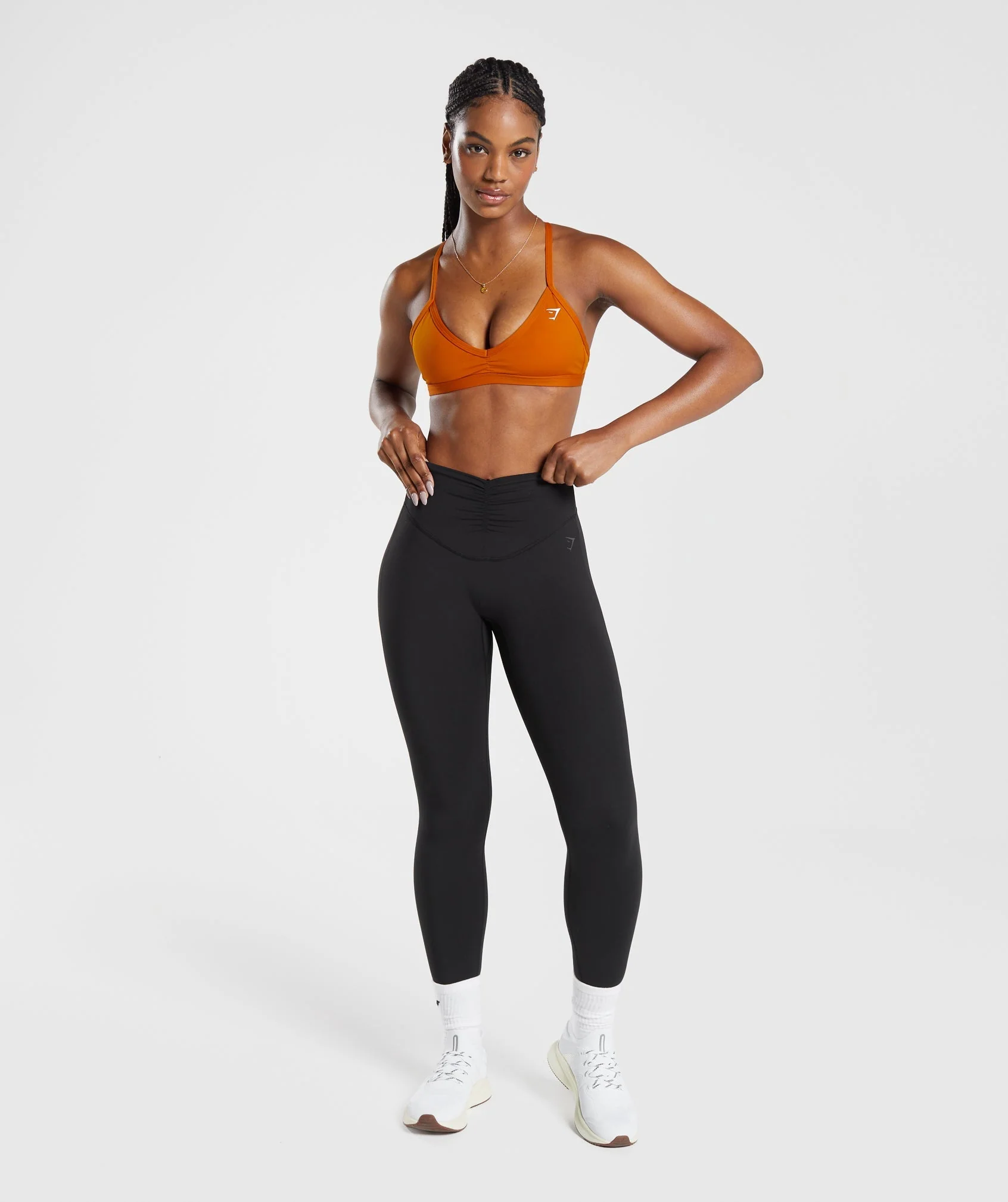 Gymshark Minimal Sports Bra - Charred Orange - Image 4