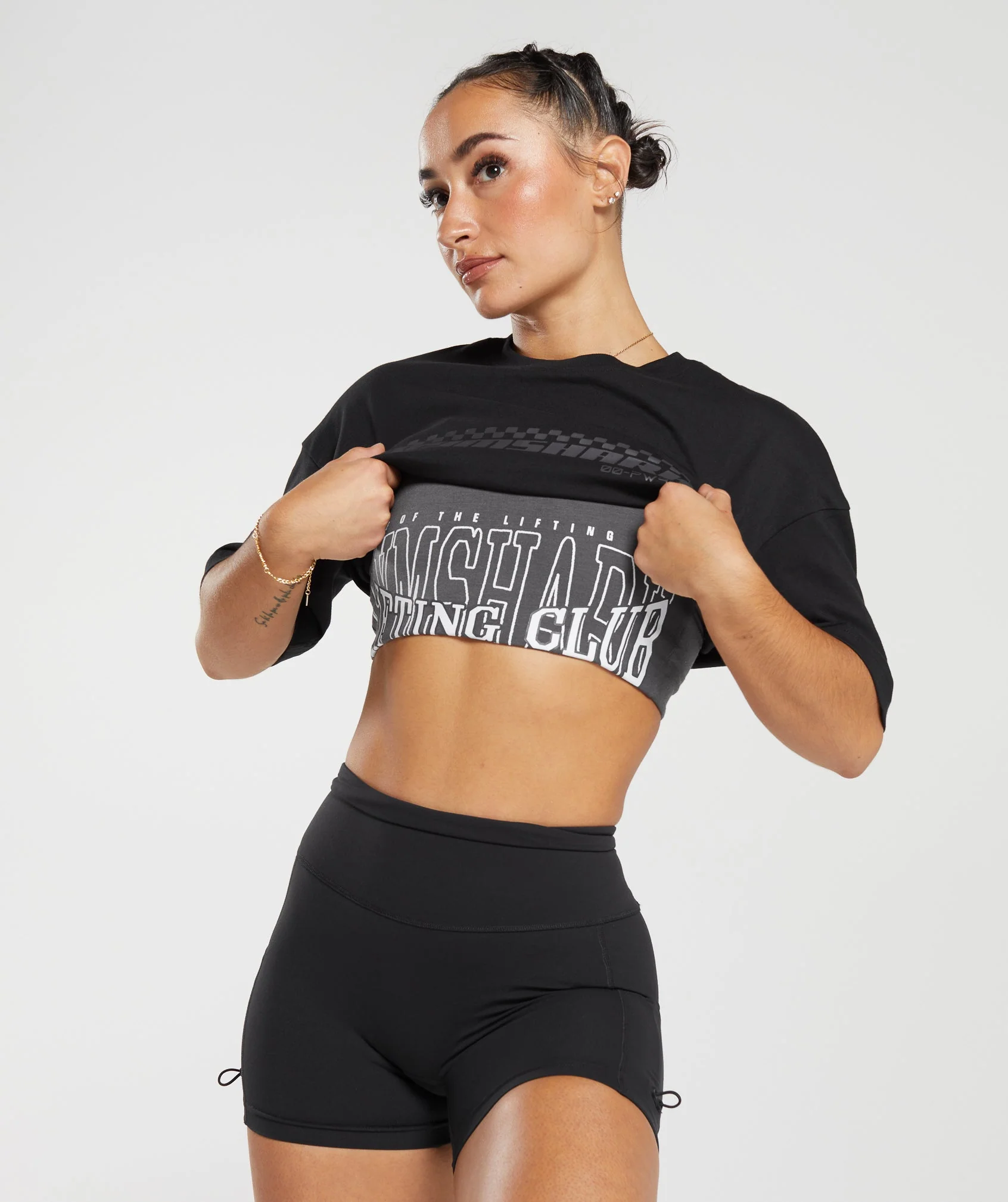 Gymshark Motorcross Oversized T-Shirt - Black - Image 4