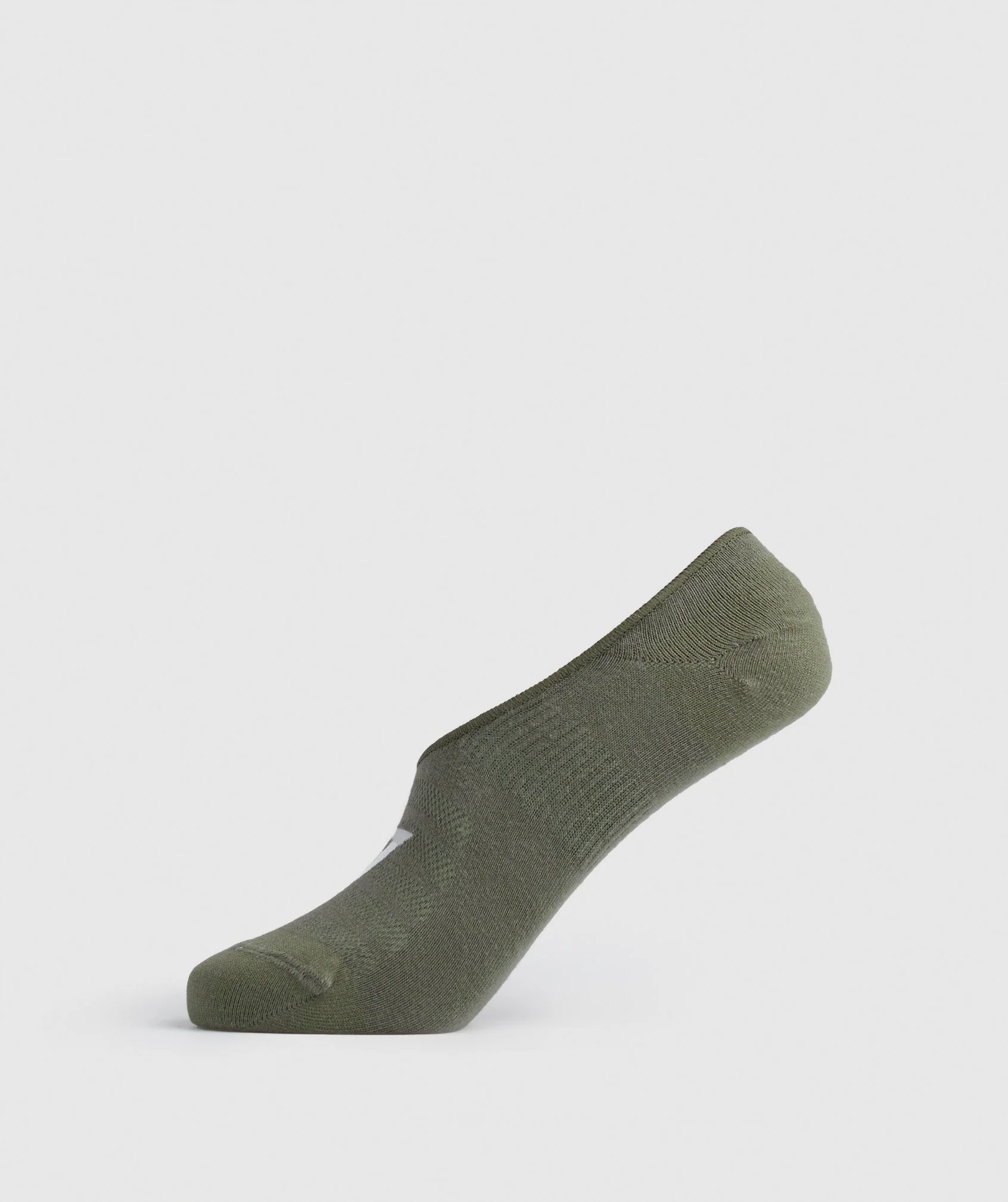 Gymshark No Show Socks 3pk - Olive/Terracotta Pink/White - Image 4
