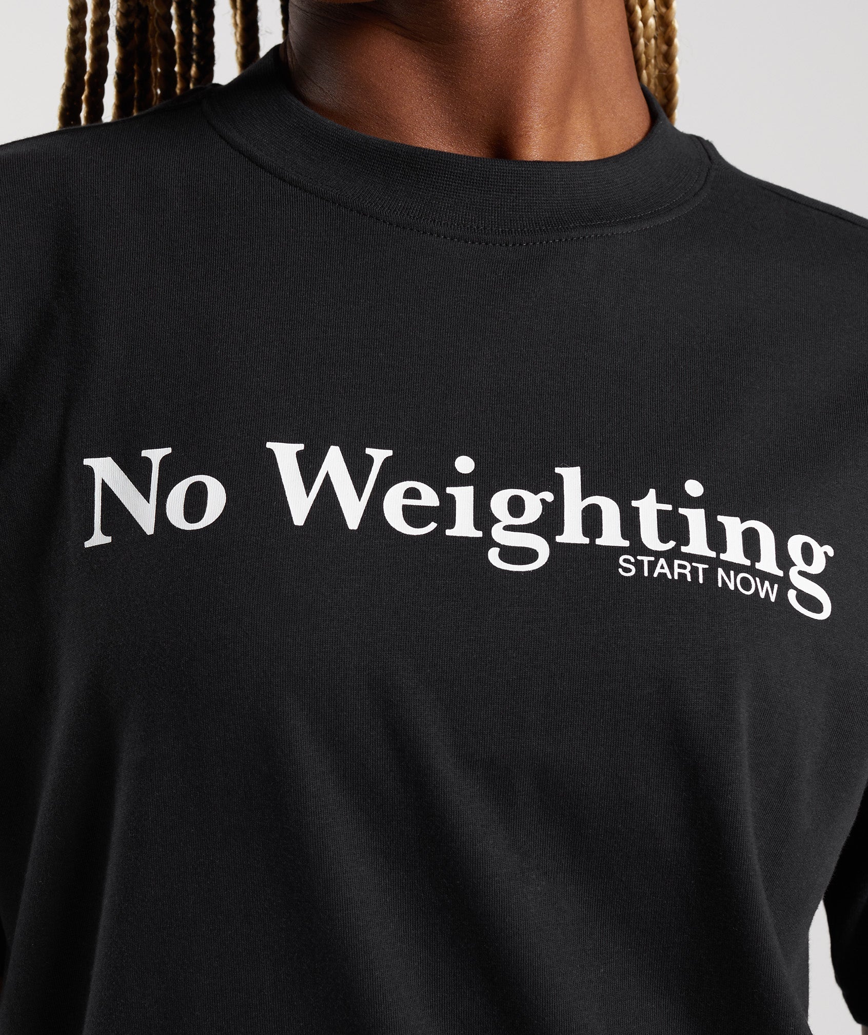 Gymshark No Weighting Oversized T-Shirt - Black - Image 4