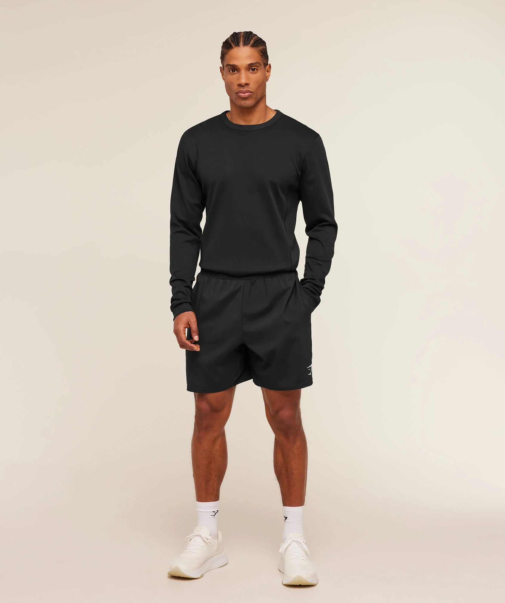 Gymshark Off Duty Long Sleeve T-Shirt - Black - Image 4