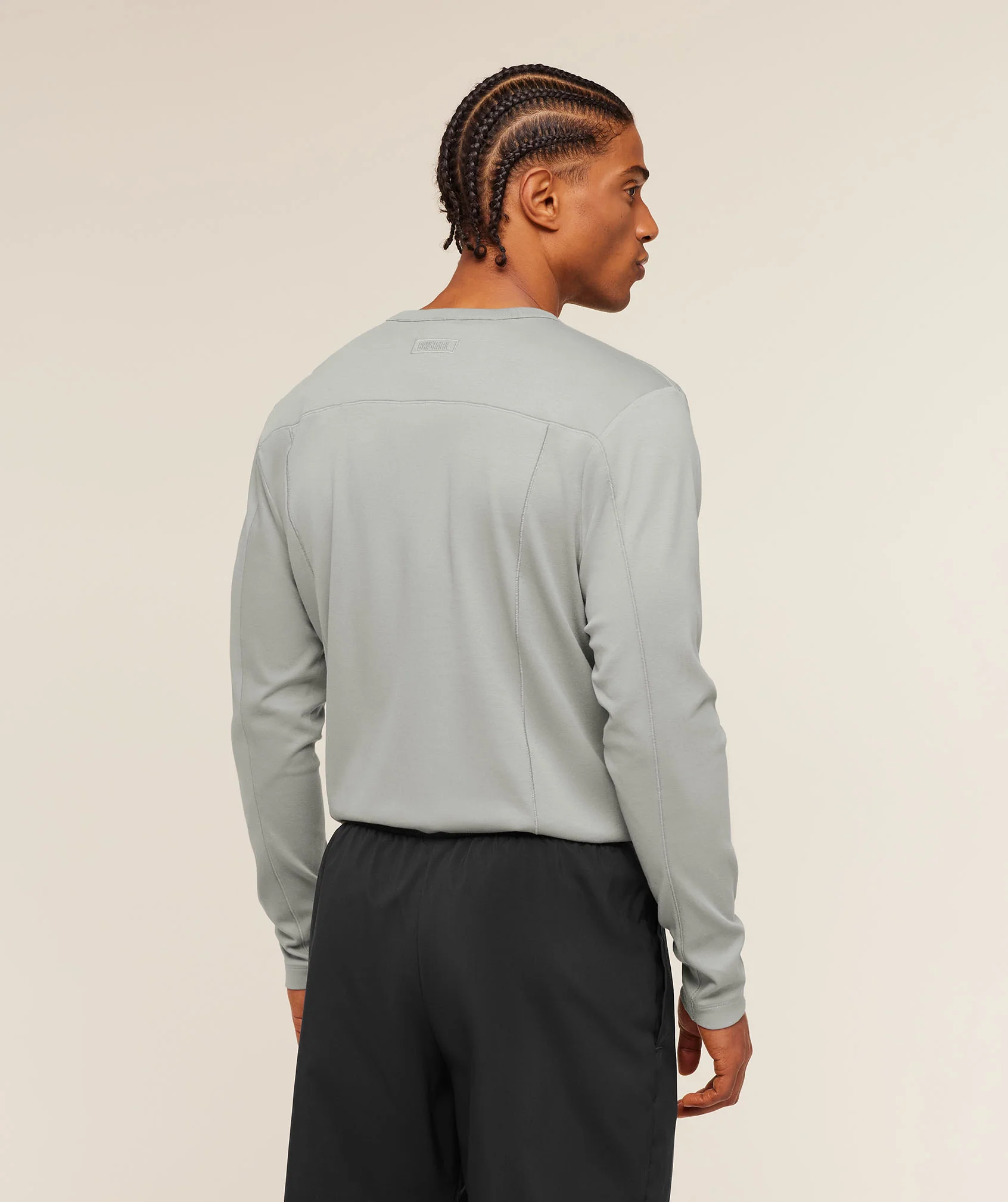Gymshark Off Duty Long Sleeve T-Shirt - Smokey Grey - Image 2