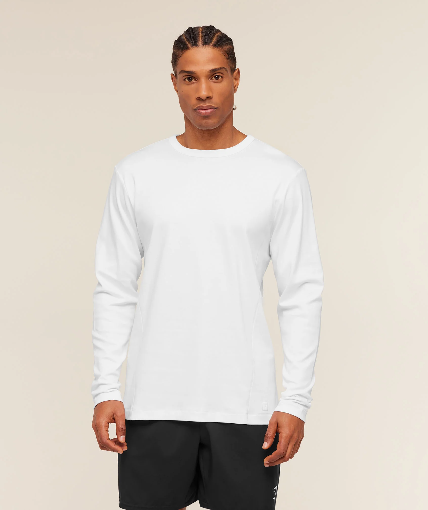 Gymshark Off Duty Long Sleeve T-Shirt - White - Image 4