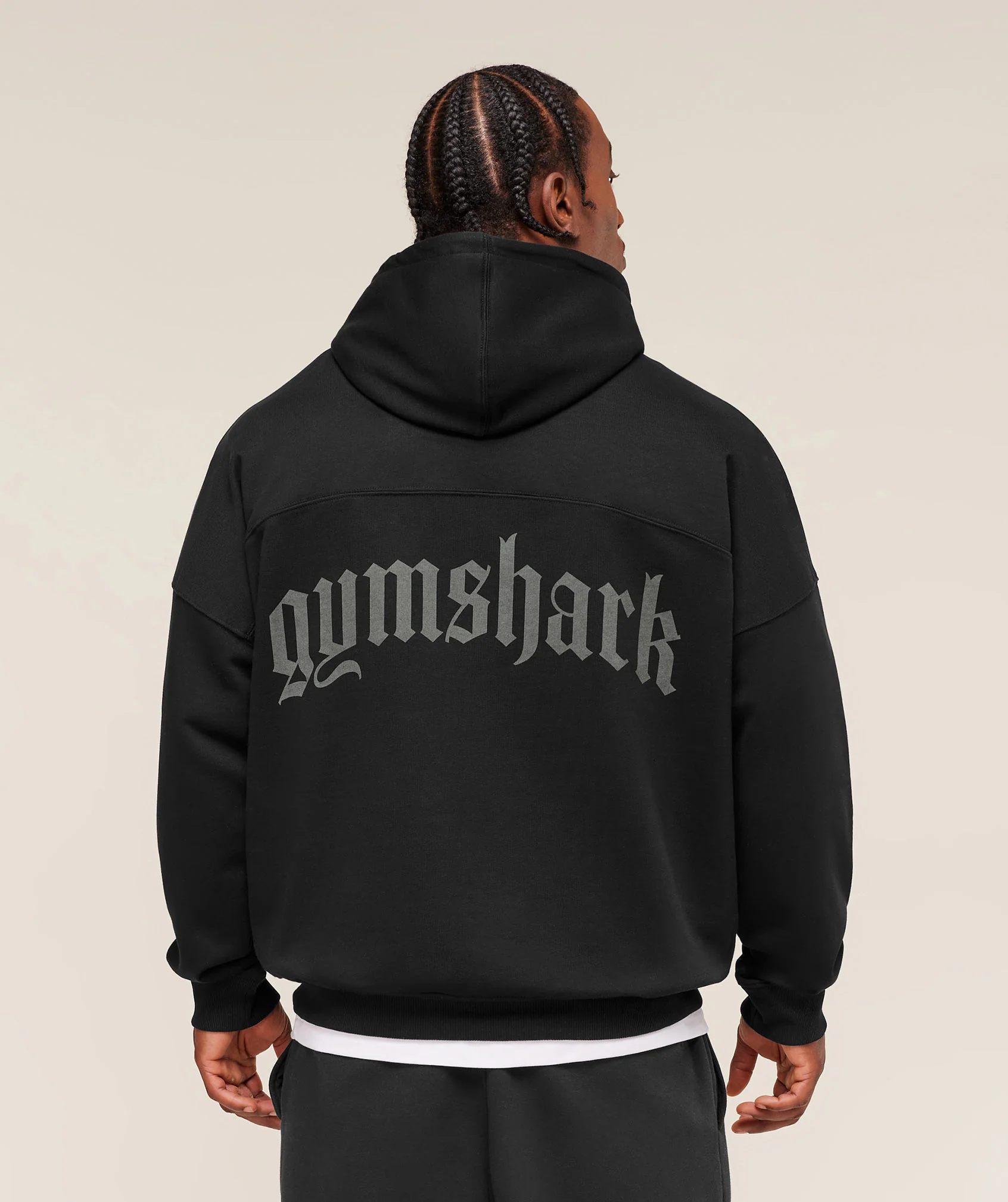 Gymshark Olde English Hoodie - Black - Image 2