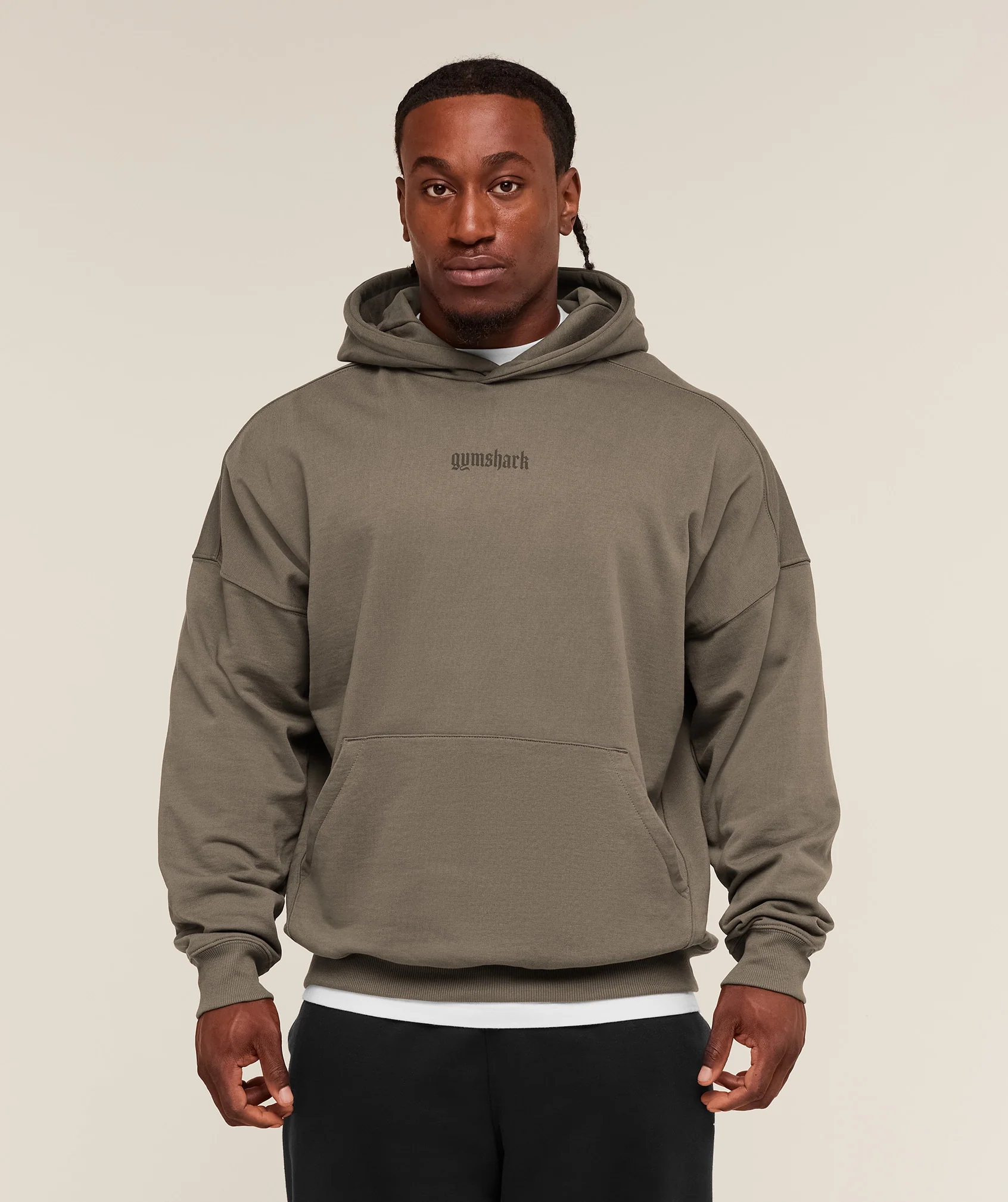 Gymshark Olde English Hoodie - Camo Brown - Image 2