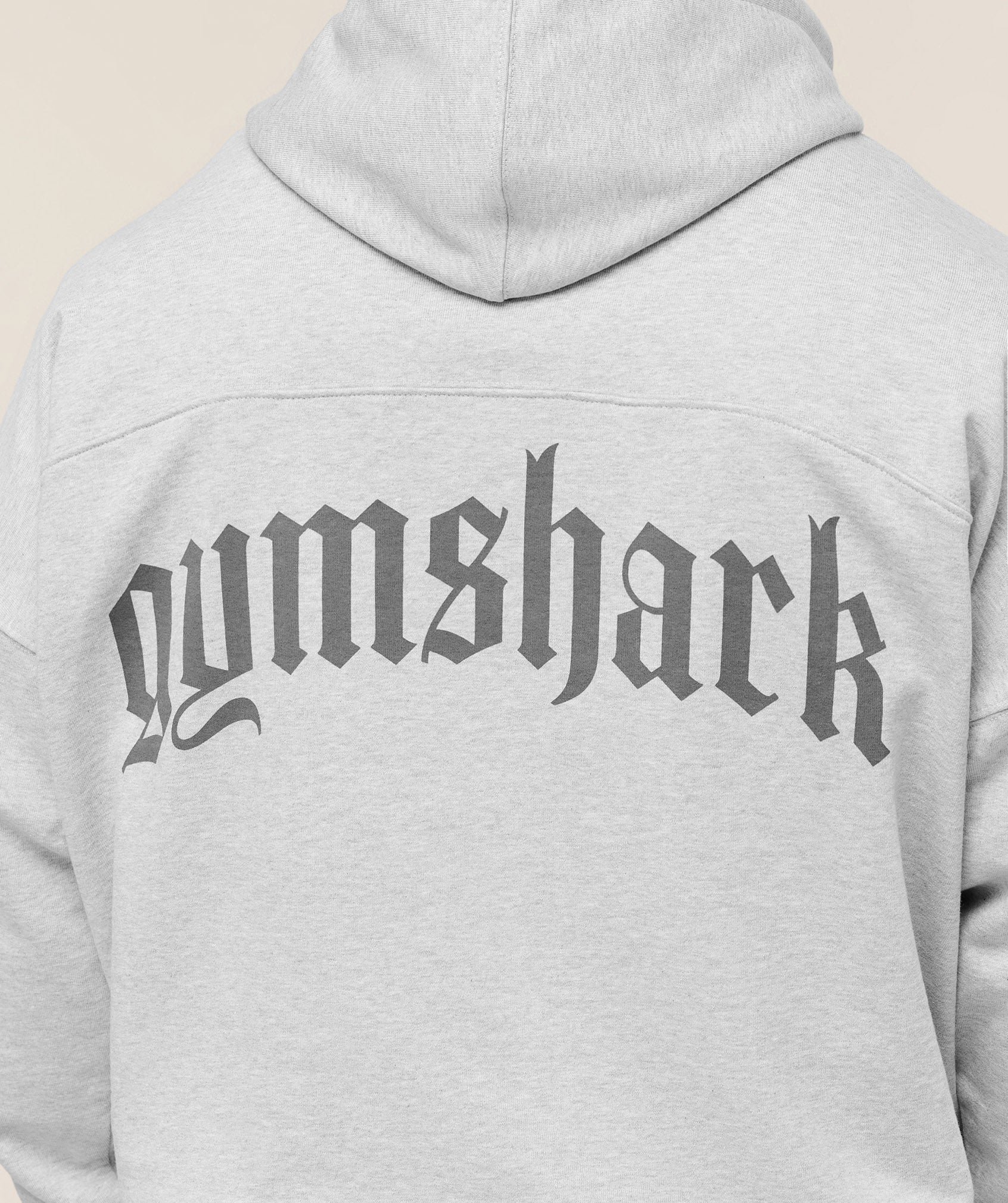 Gymshark Olde English Hoodie - Soft Grey Marl - Image 5