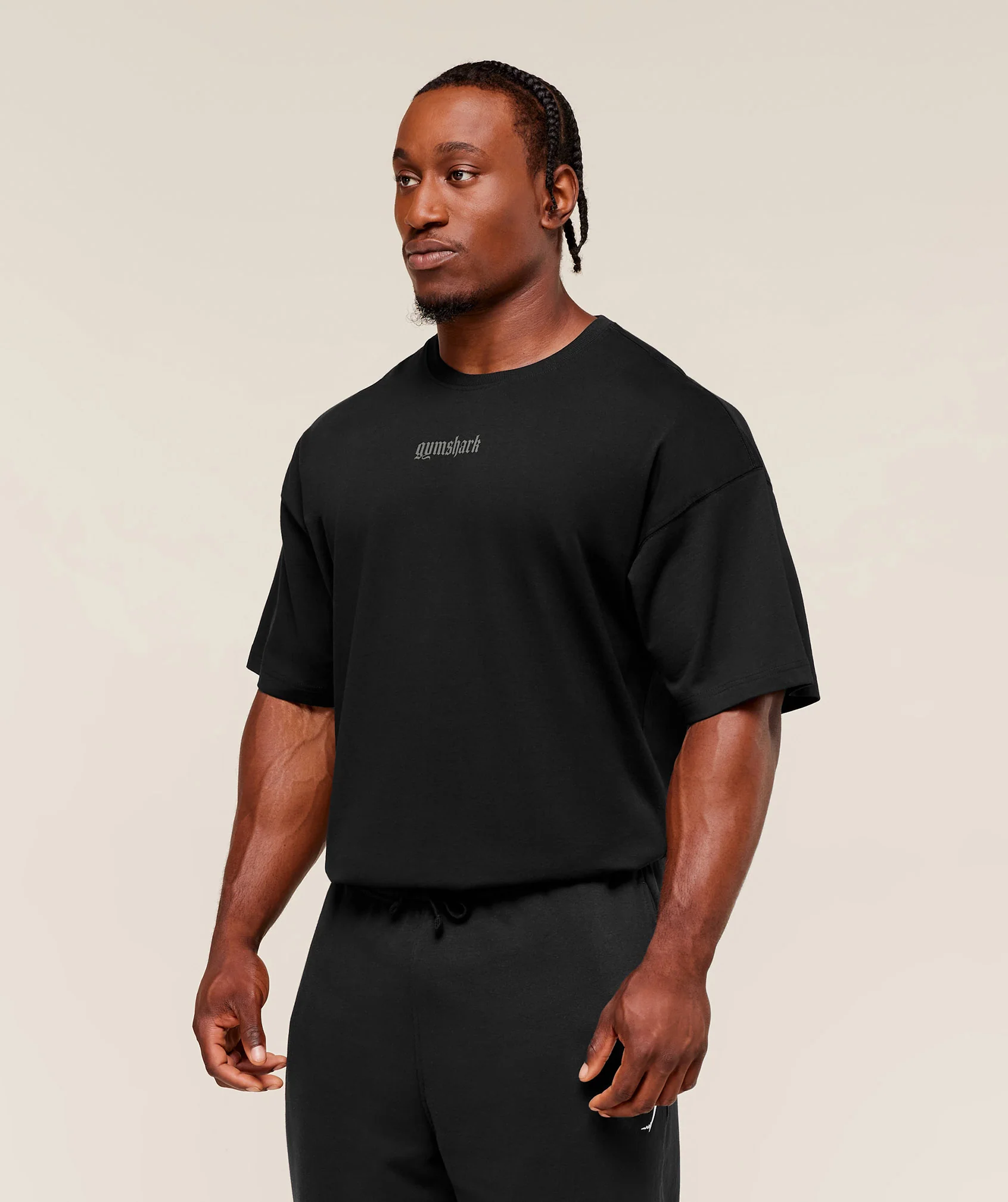 Gymshark Olde English T-Shirt - Black - Image 3