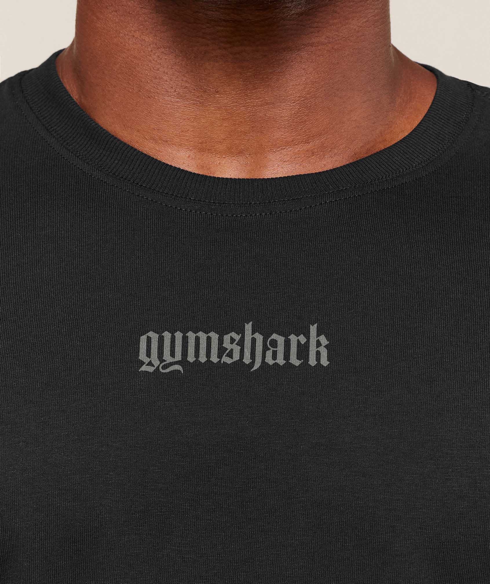 Gymshark Olde English T-Shirt - Black - Image 5