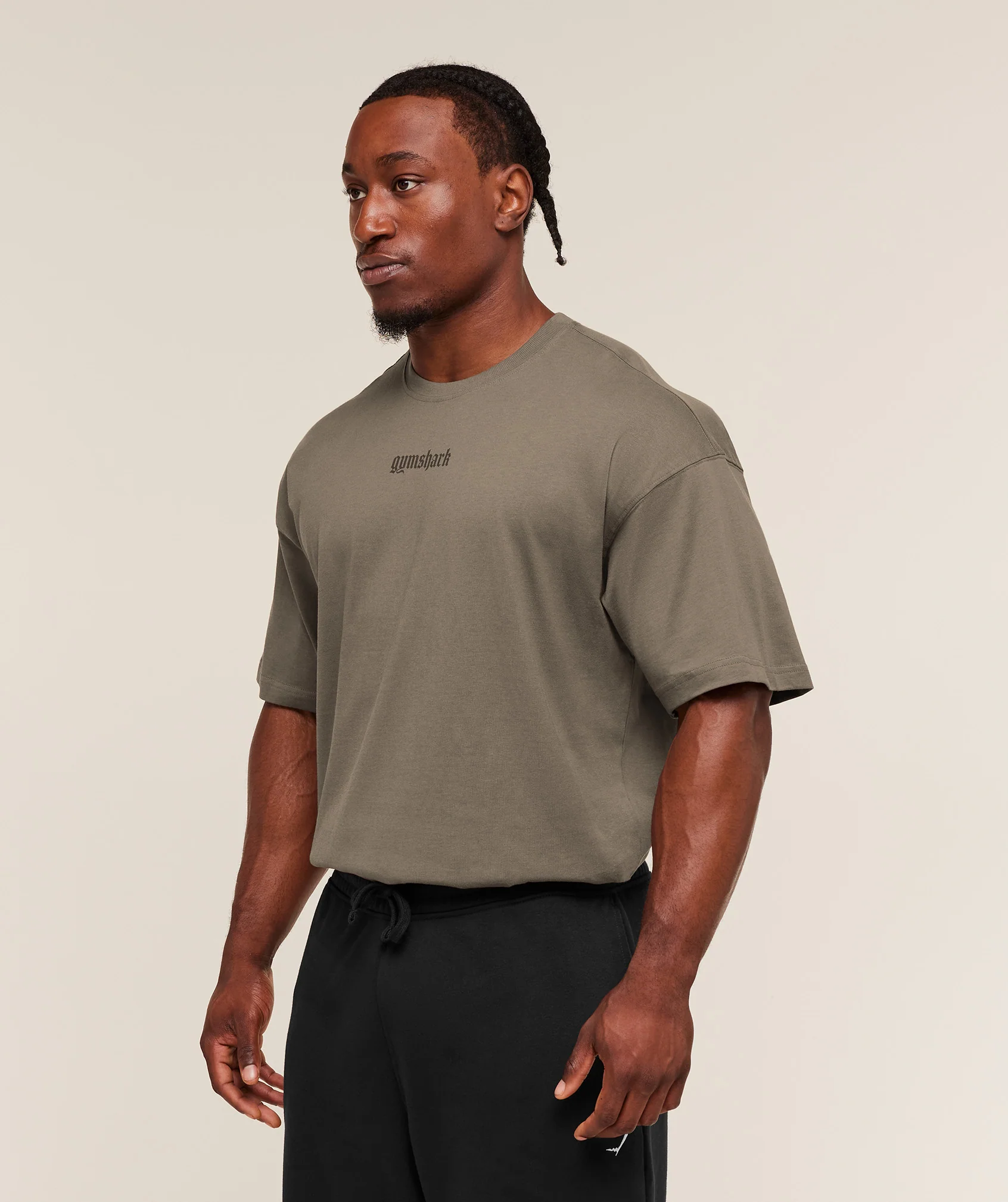 Gymshark Olde English T-Shirt - Camo Brown - Image 3