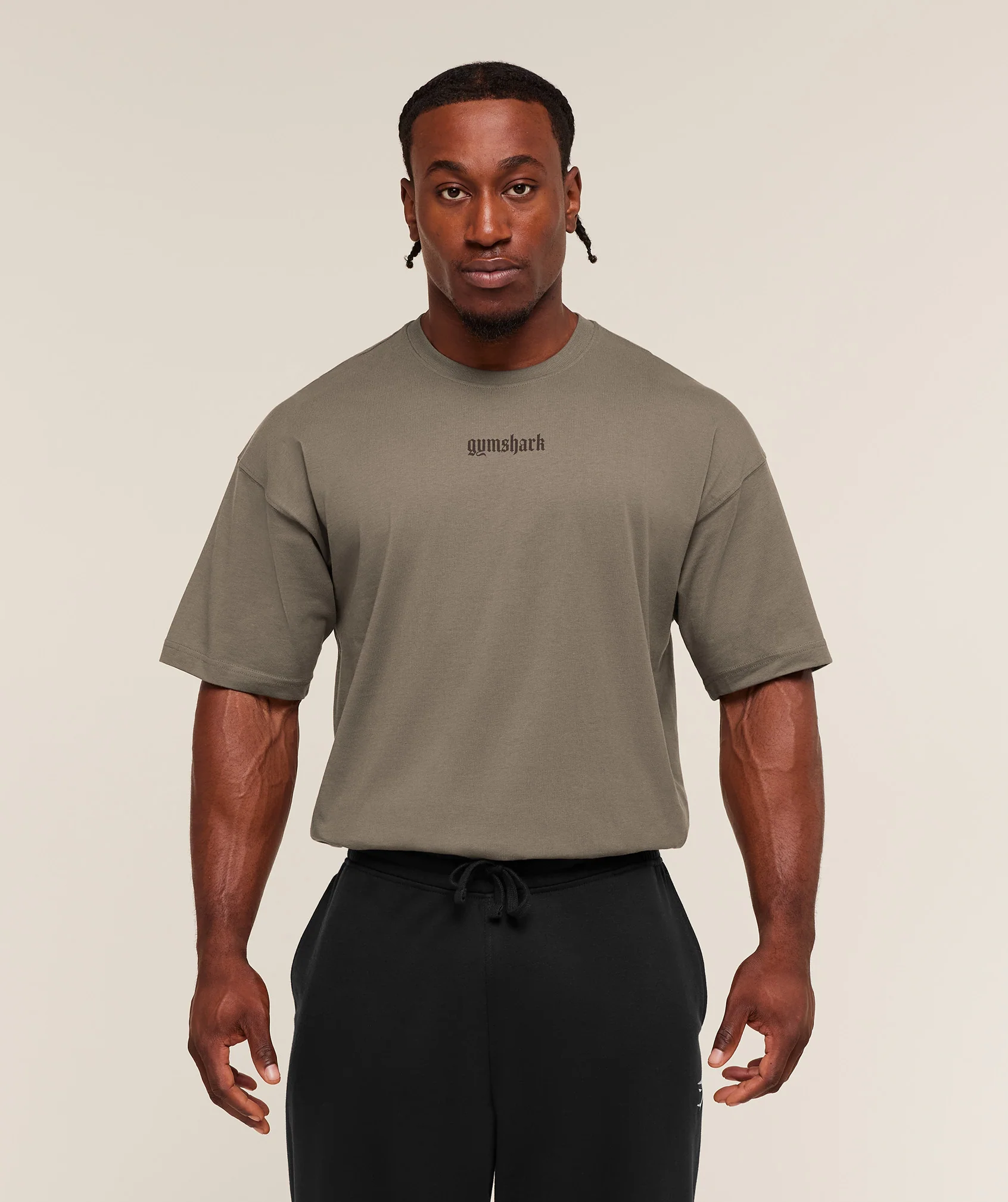 Gymshark Olde English T-Shirt - Camo Brown - Image 4