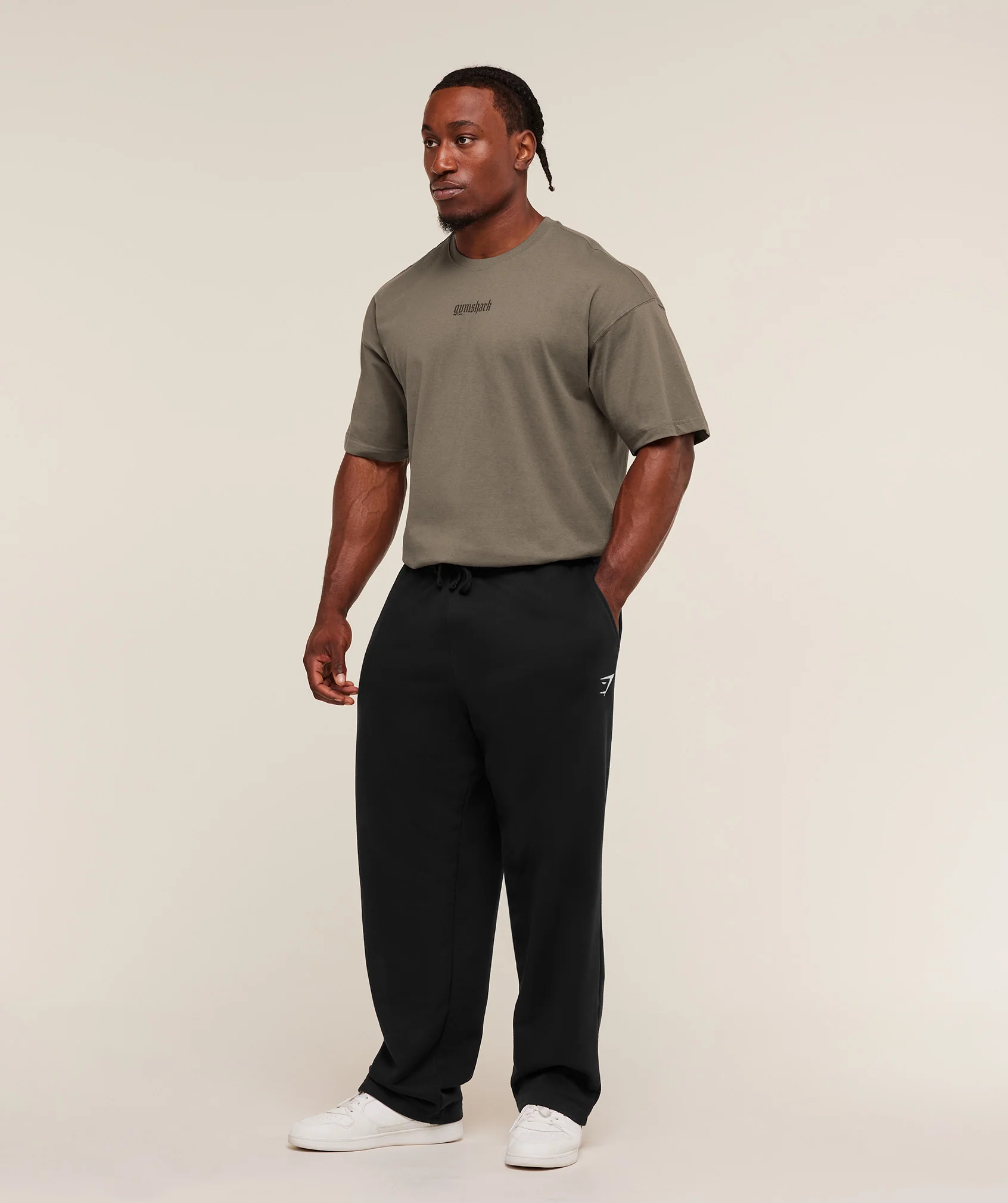 Gymshark Olde English T-Shirt - Camo Brown - Image 5
