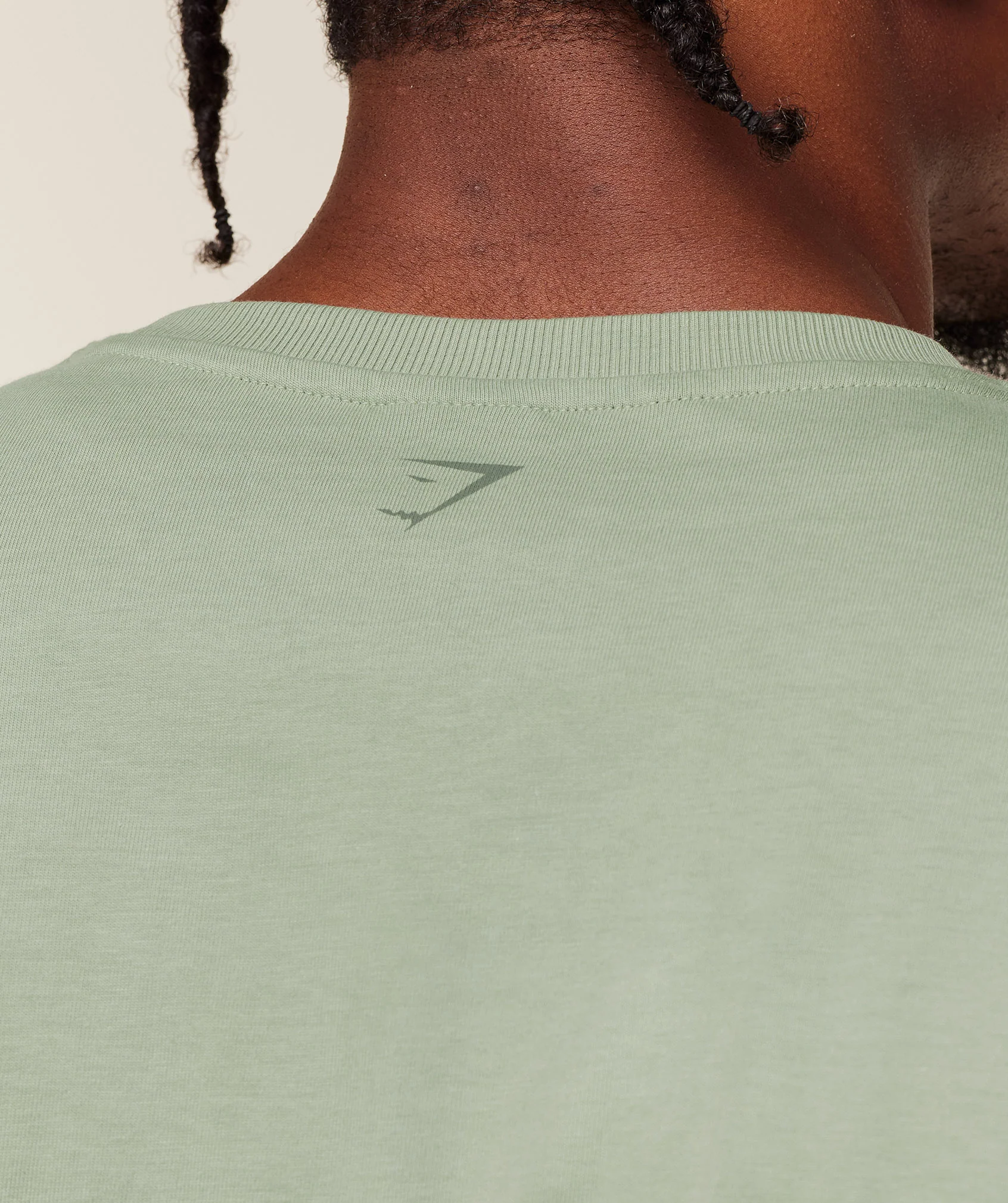 Gymshark Olde English T-Shirt - GS Haze Green - Image 5