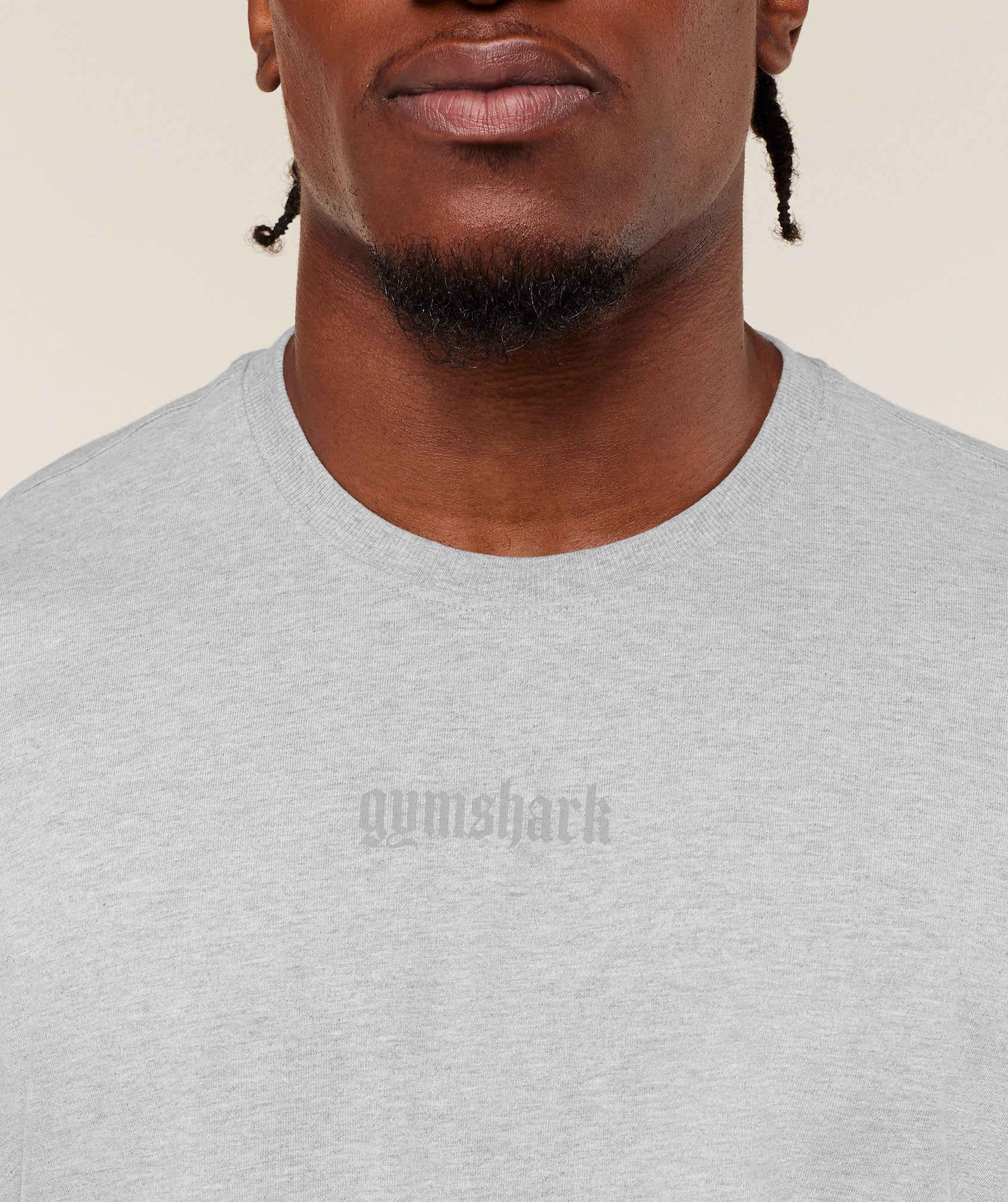 Gymshark Olde English T-Shirt - Bros Soft Grey Marl - Image 6