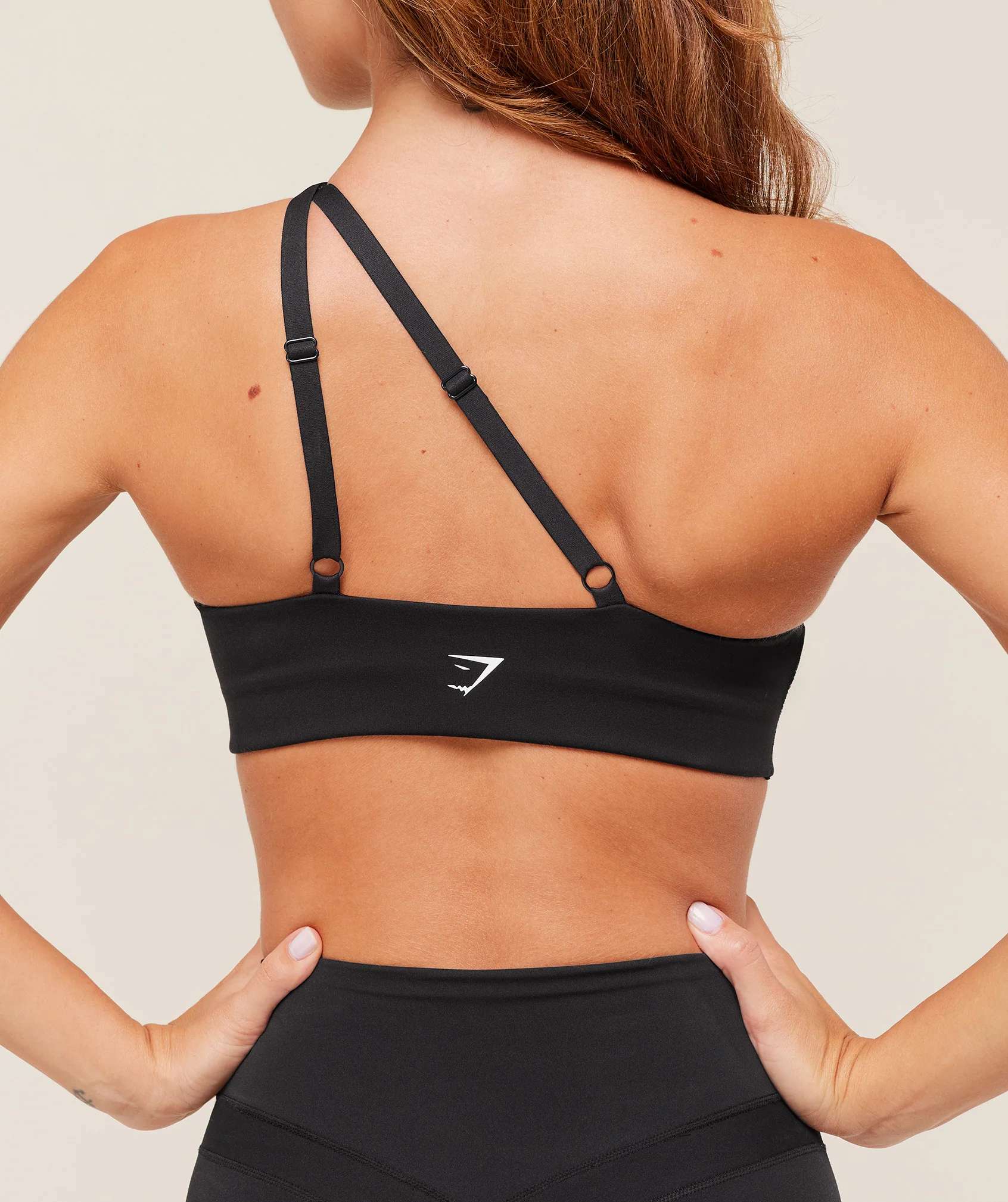 Gymshark One Shoulder Sports Bra - Black - Image 5