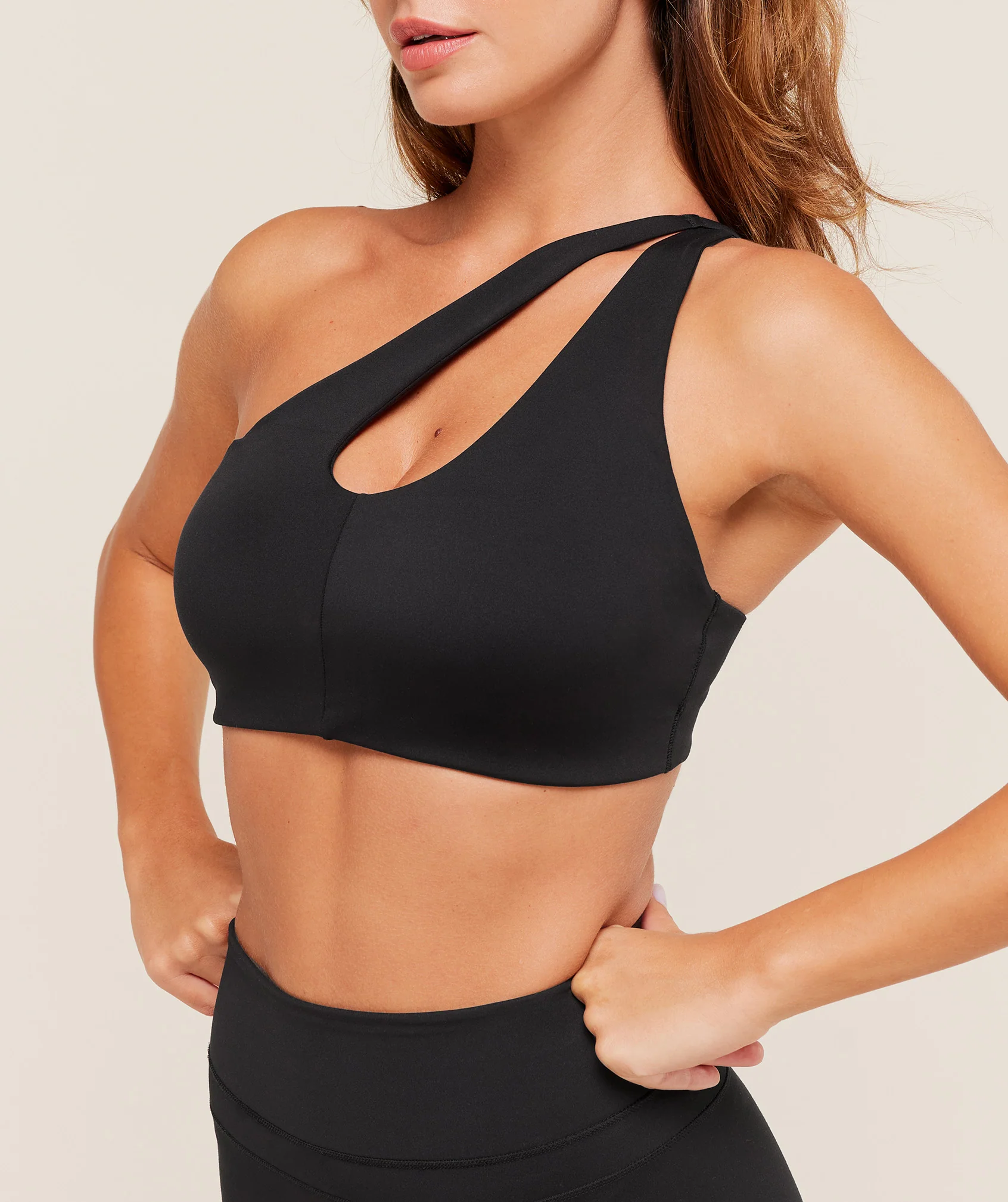 Gymshark One Shoulder Sports Bra - Black - Image 6