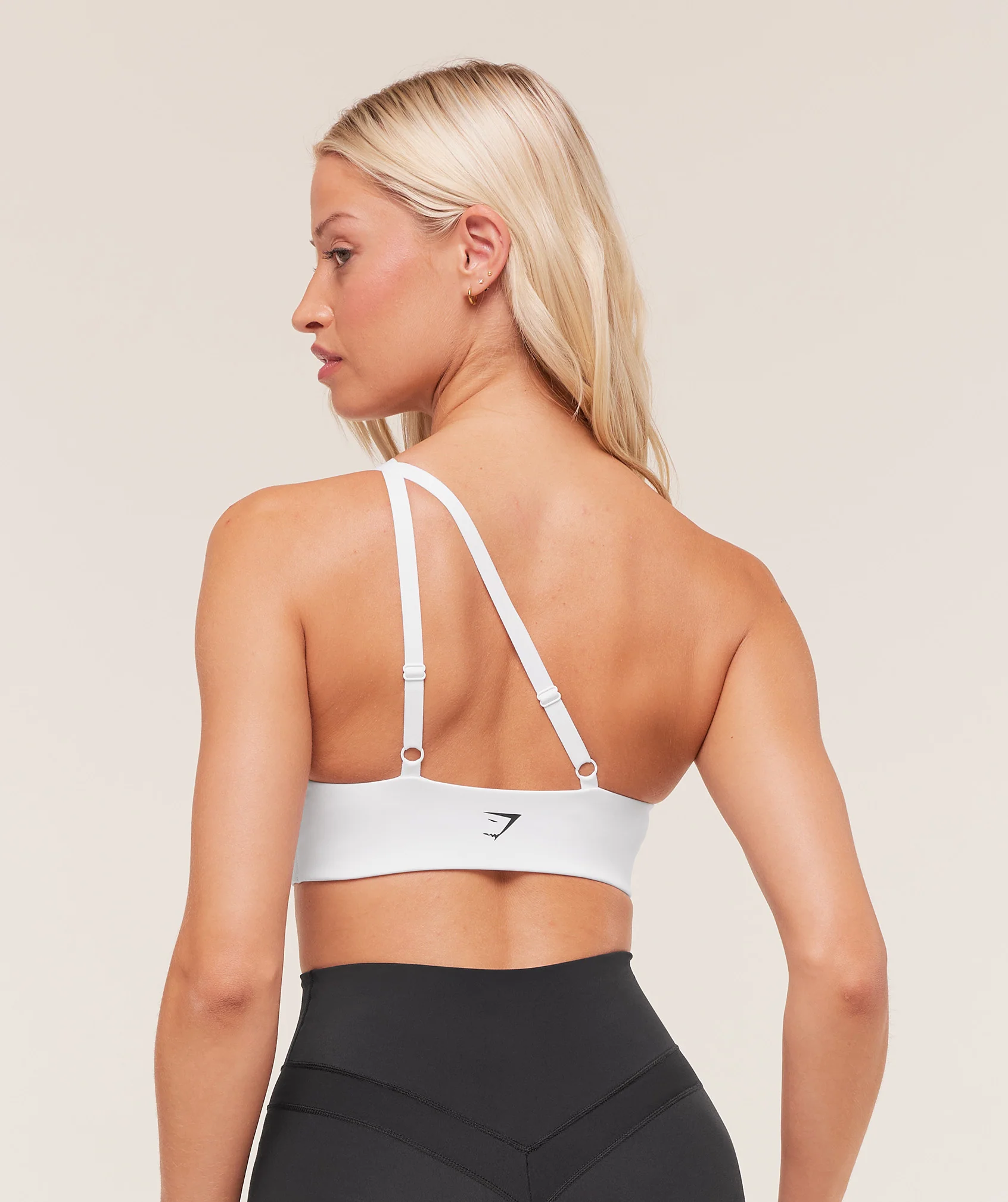 Gymshark One Shoulder Sports Bra - White - Image 2