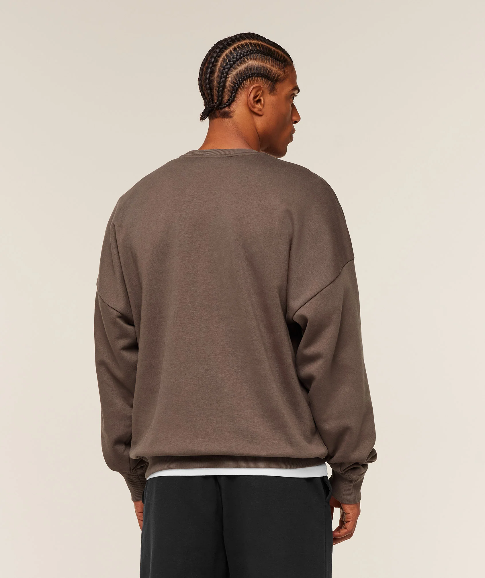 Gymshark Oversized Crest Crew - Soft Brown - Image 2