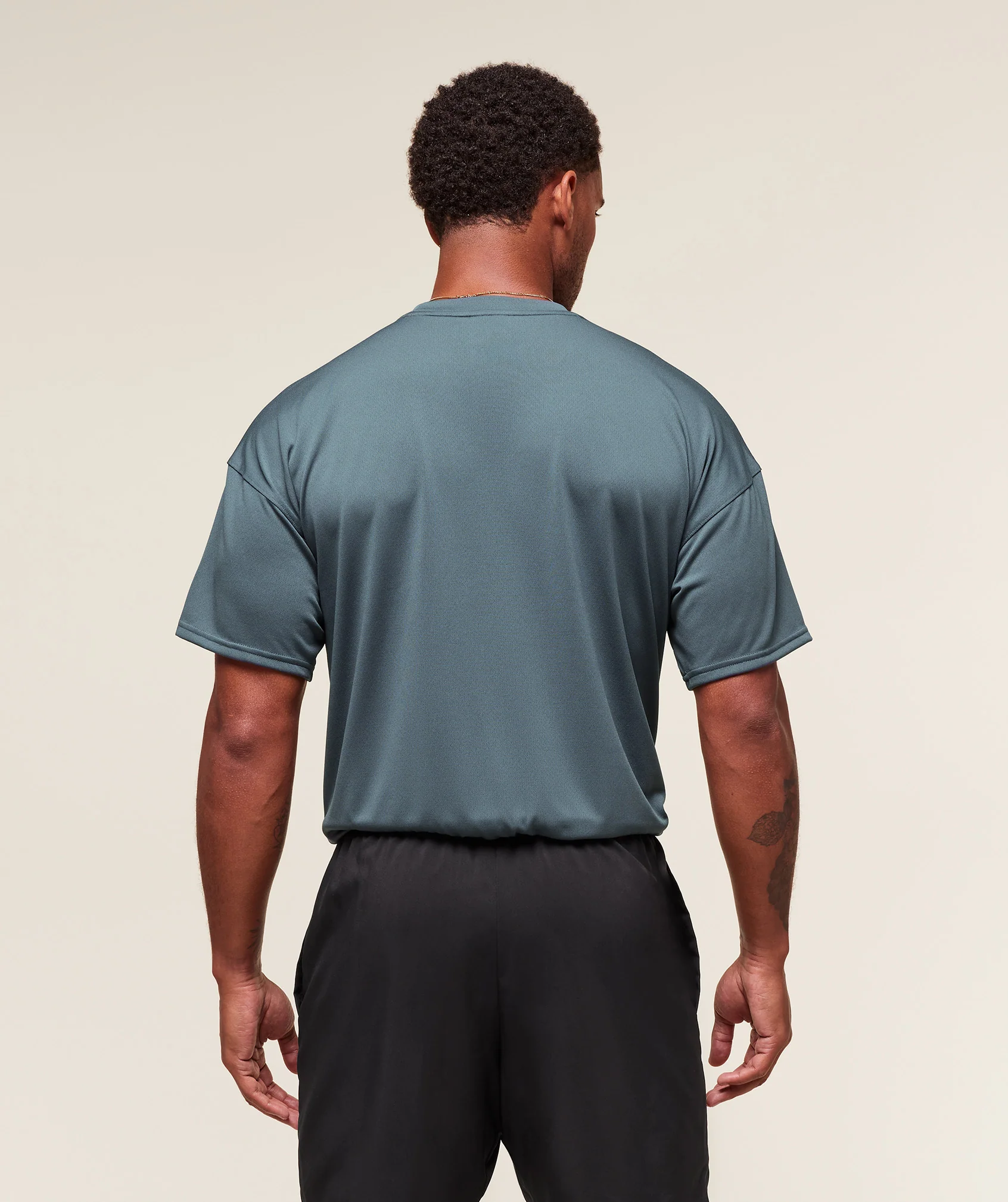 Gymshark Arrival Oversized T-Shirt - Titanium Blue - Image 2